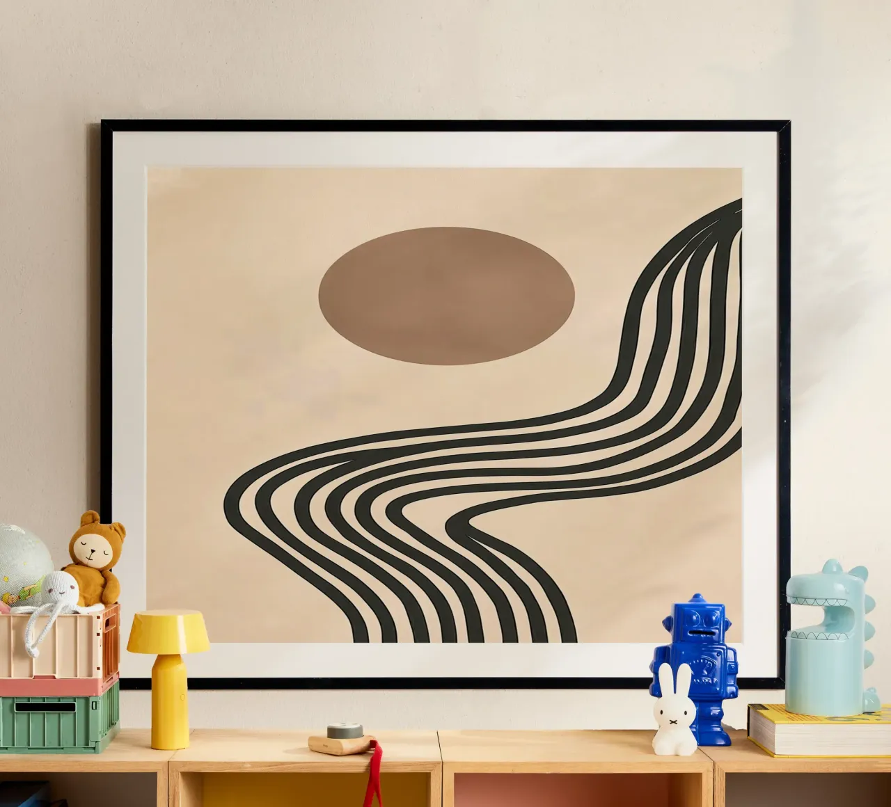 Zentuin Zonsopgang | Abstract Boho Grafisch hahnemühle van Autofocus