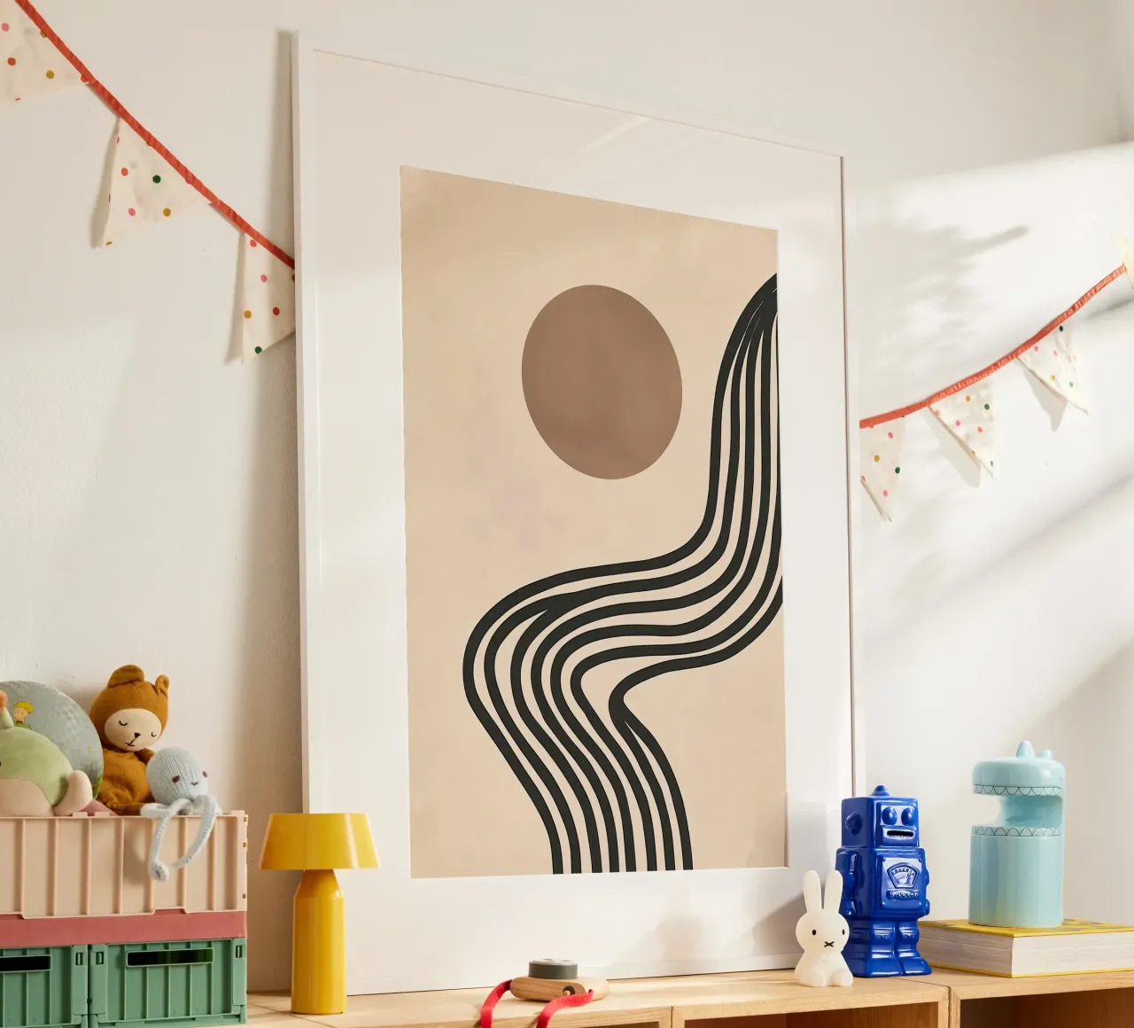 Zentuin Zonsopgang | Abstract Boho Grafisch hahnemühle van Autofocus