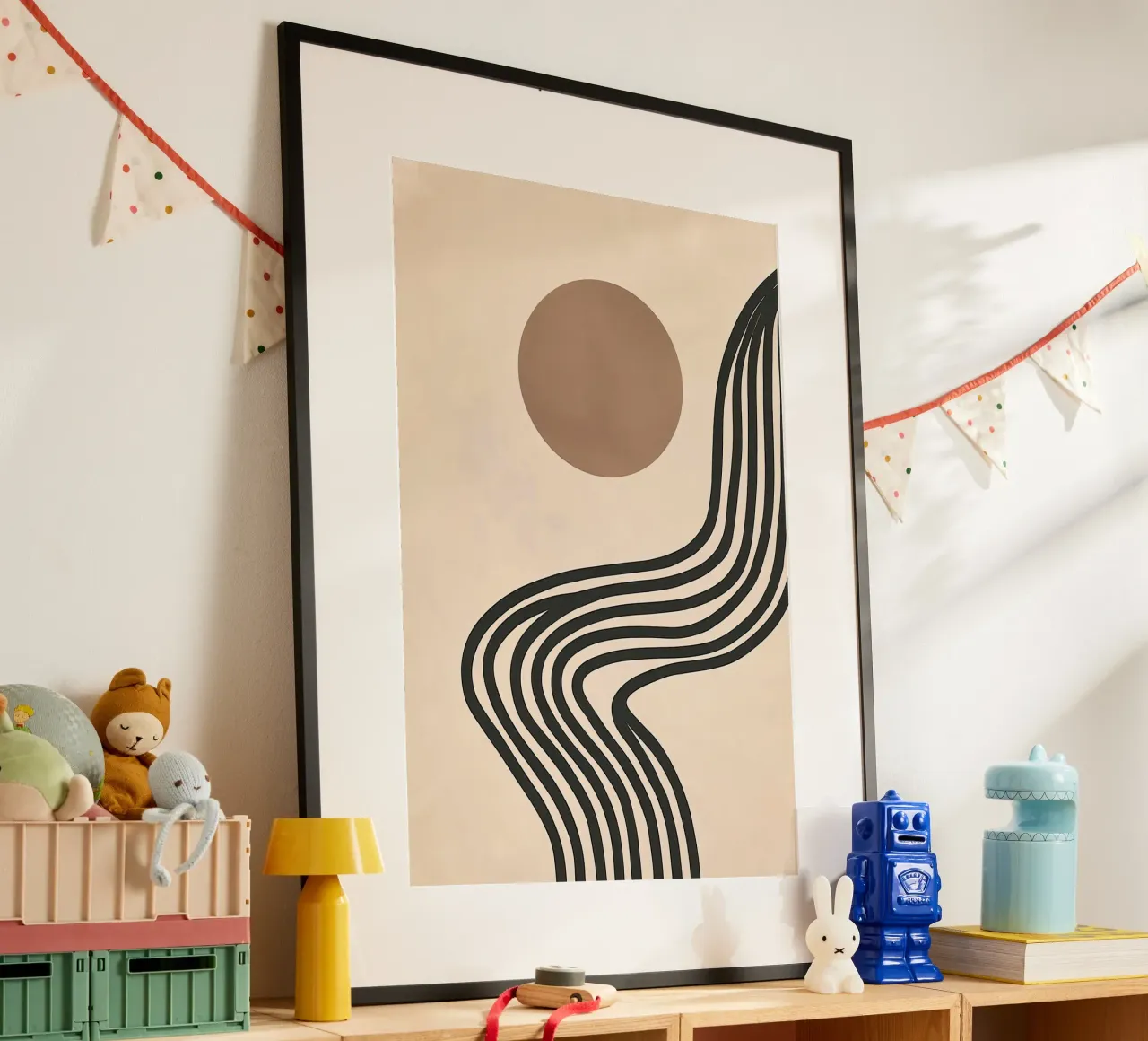 Zentuin Zonsopgang | Abstract Boho Grafisch hahnemühle van Autofocus