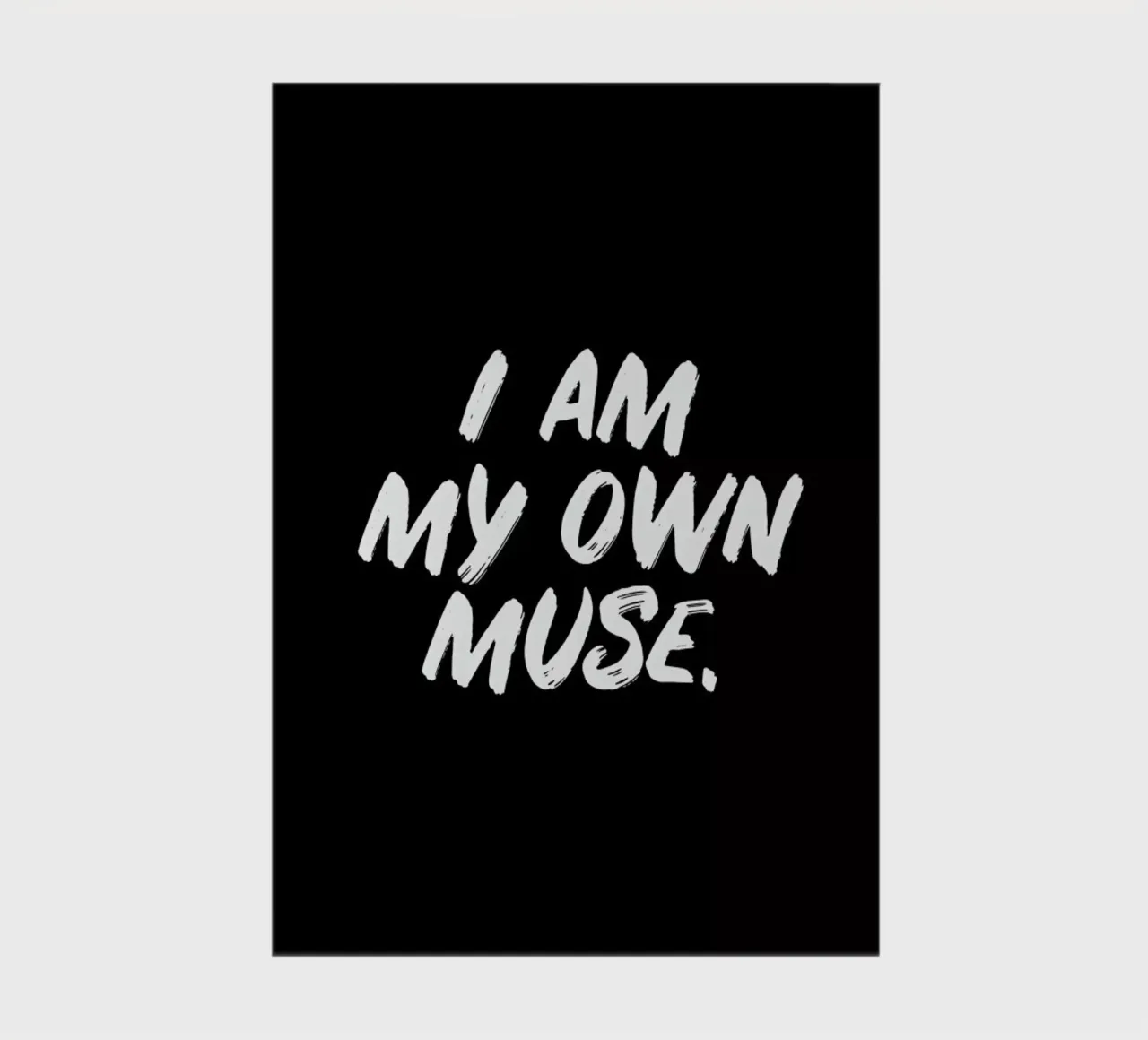 Own Muse notebook by typed