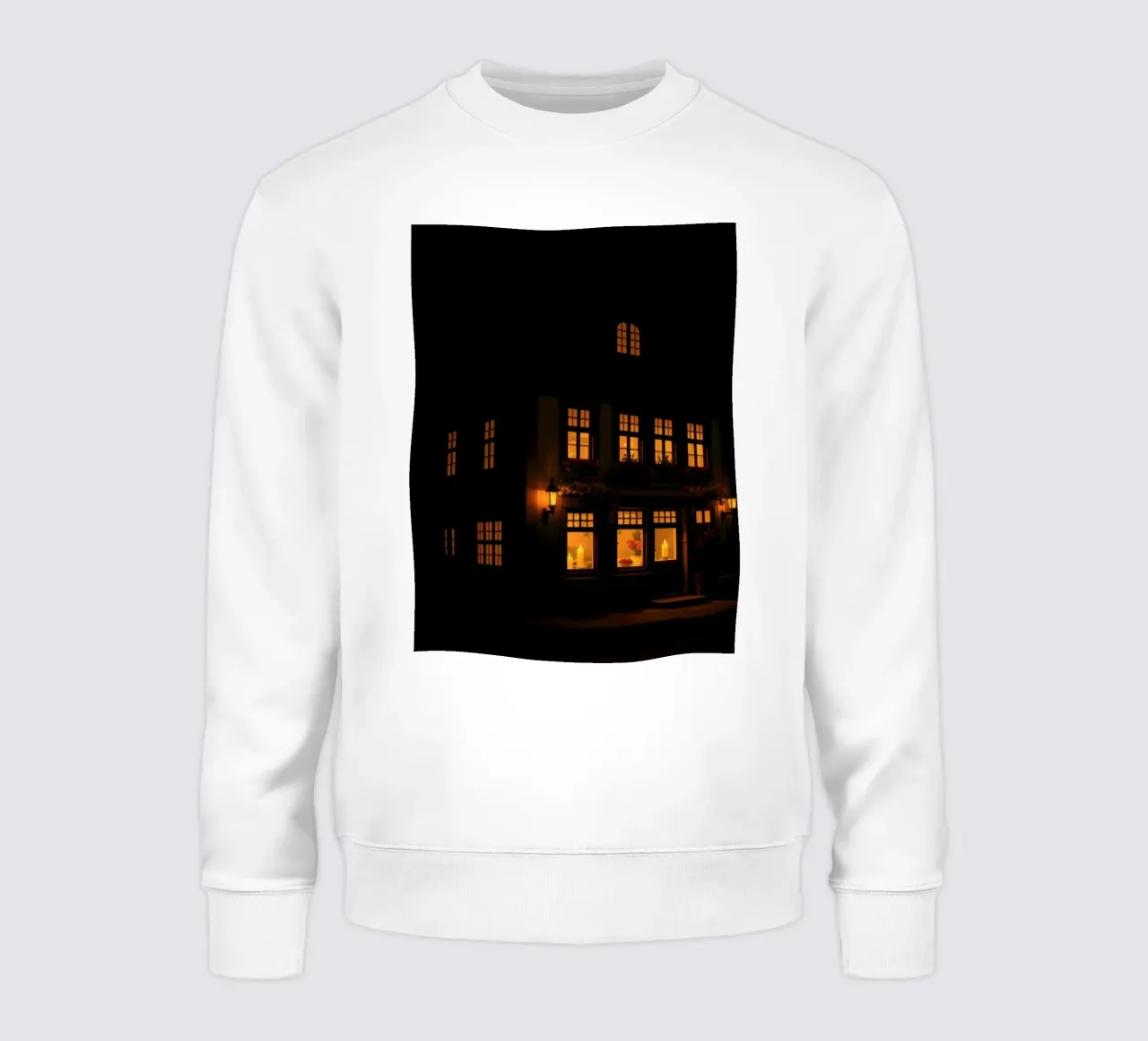 Serata accogliente in una casa di charme con luci calde e splendenti felpa da DesignDoodle