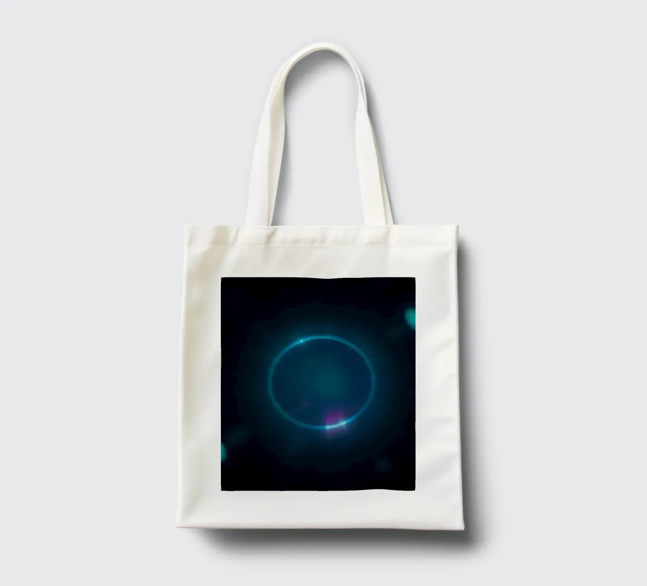 Celestial light display showcasing vibrant colors and patter tote bag by DesignDoodle