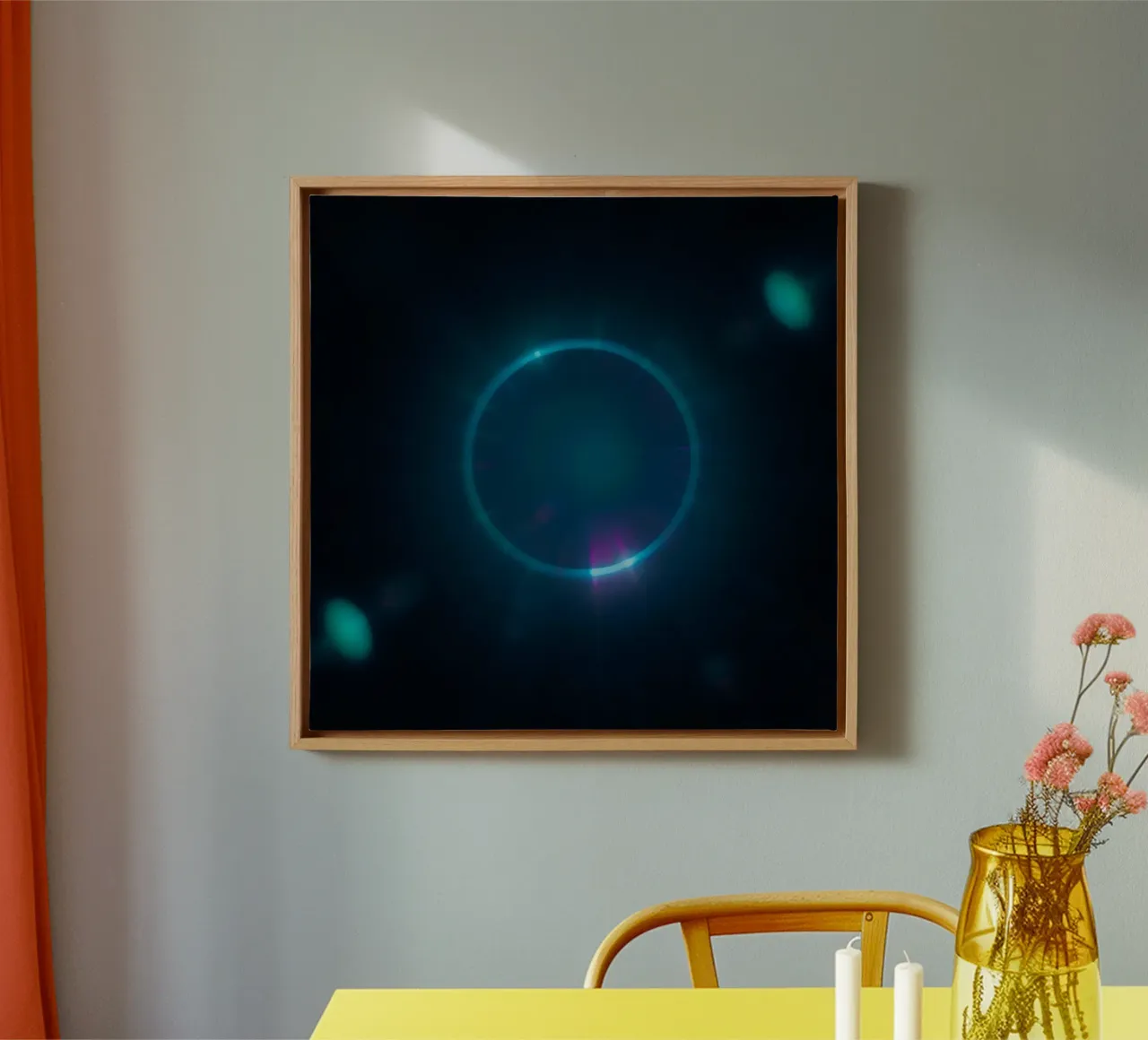 Celestial light display showcasing vibrant colors and patter canvas by DesignDoodle