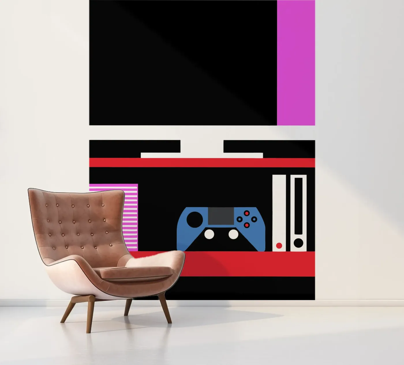 Console spel fotobehang van LOOK DIFFERENT