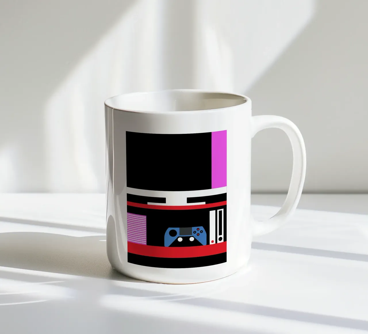 Konsole Spiel Keramik Tasse von LOOK DIFFERENT
