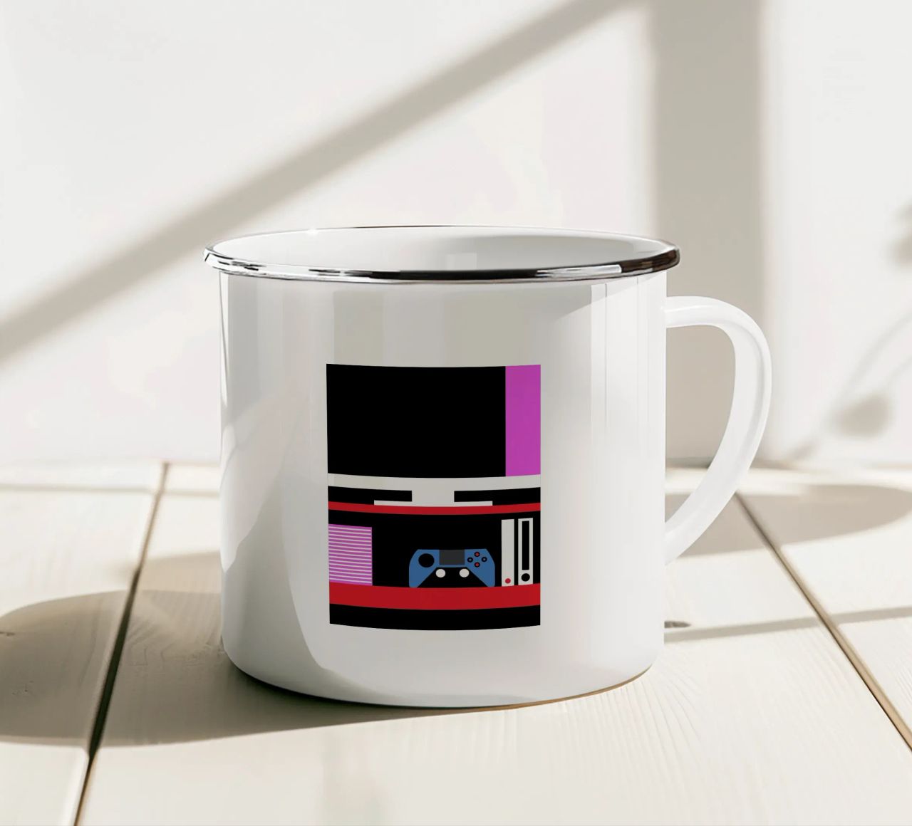 Gioco per console tazza in smalto da LOOK DIFFERENT