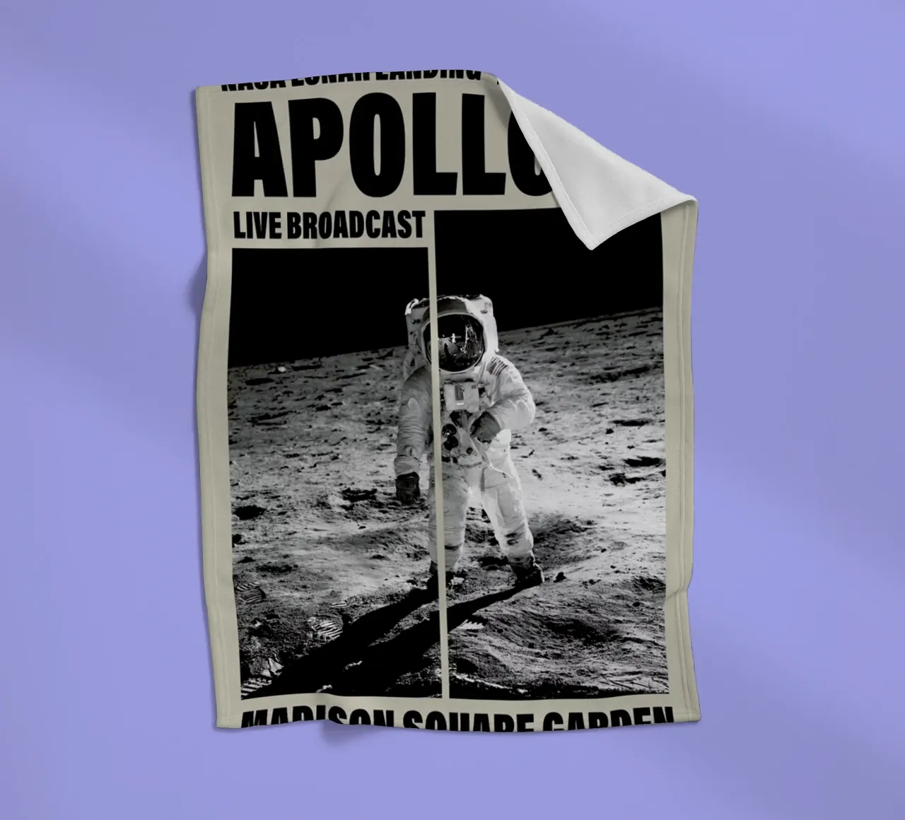 Apollo 11, Madison Square Garden coperta in pile da Vintage by JUNIQE