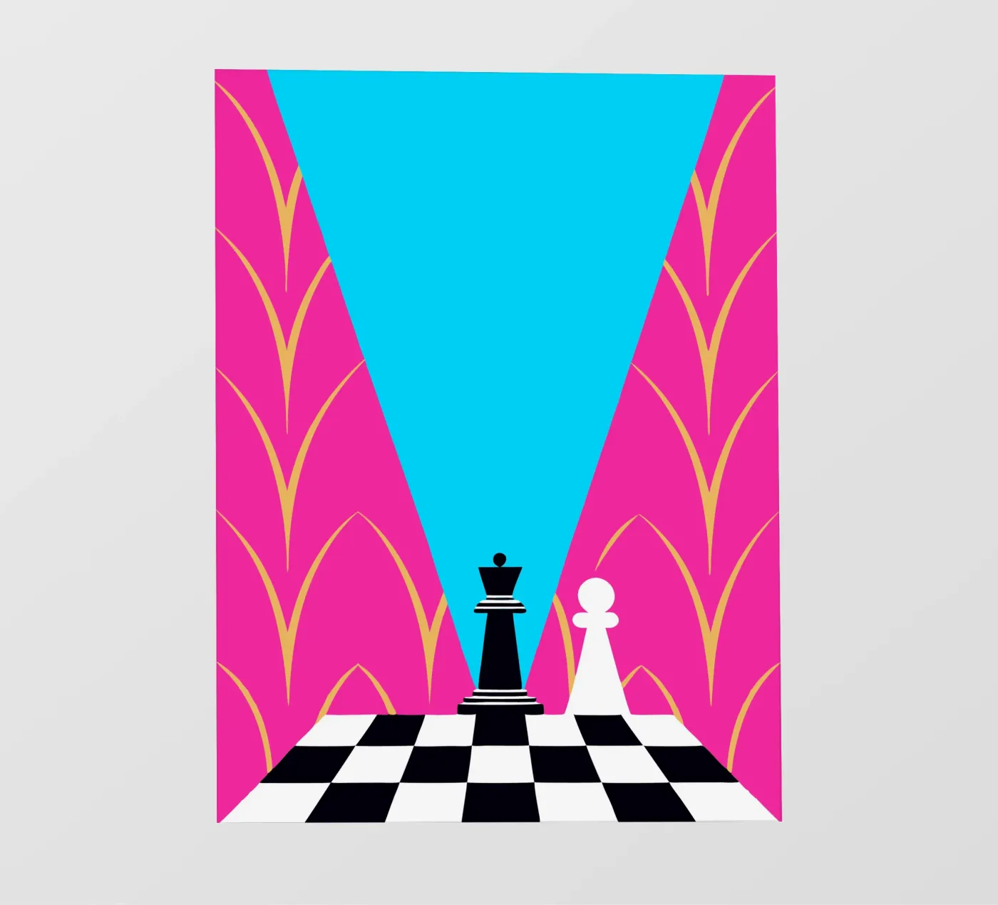 Schaken fotobehang van LOOK DIFFERENT