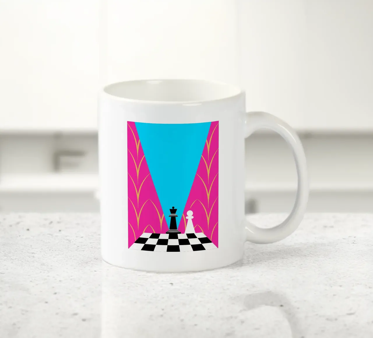 Scacchi tazza in ceramica da LOOK DIFFERENT