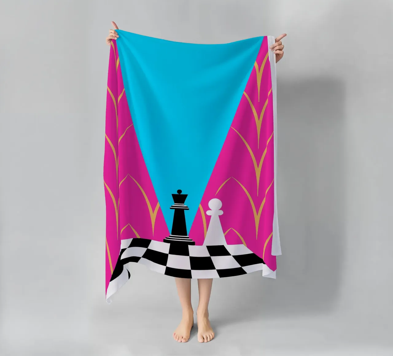 Scacchi telo mare da LOOK DIFFERENT