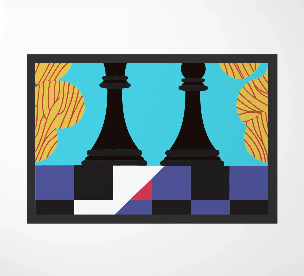 Chess doormat by LOOK DIFFERENT