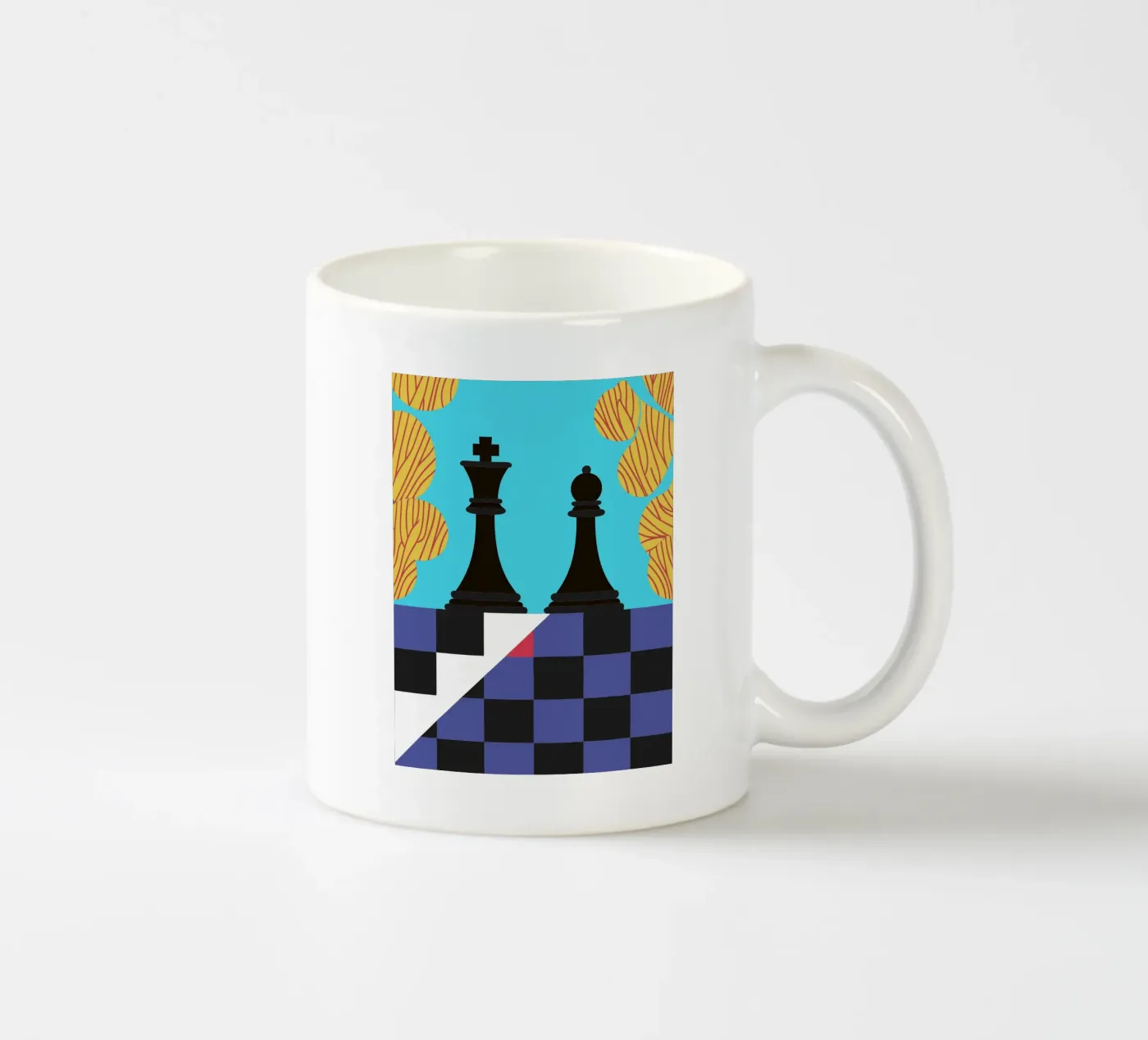 Chess ceramic mug by LOOK DIFFERENT