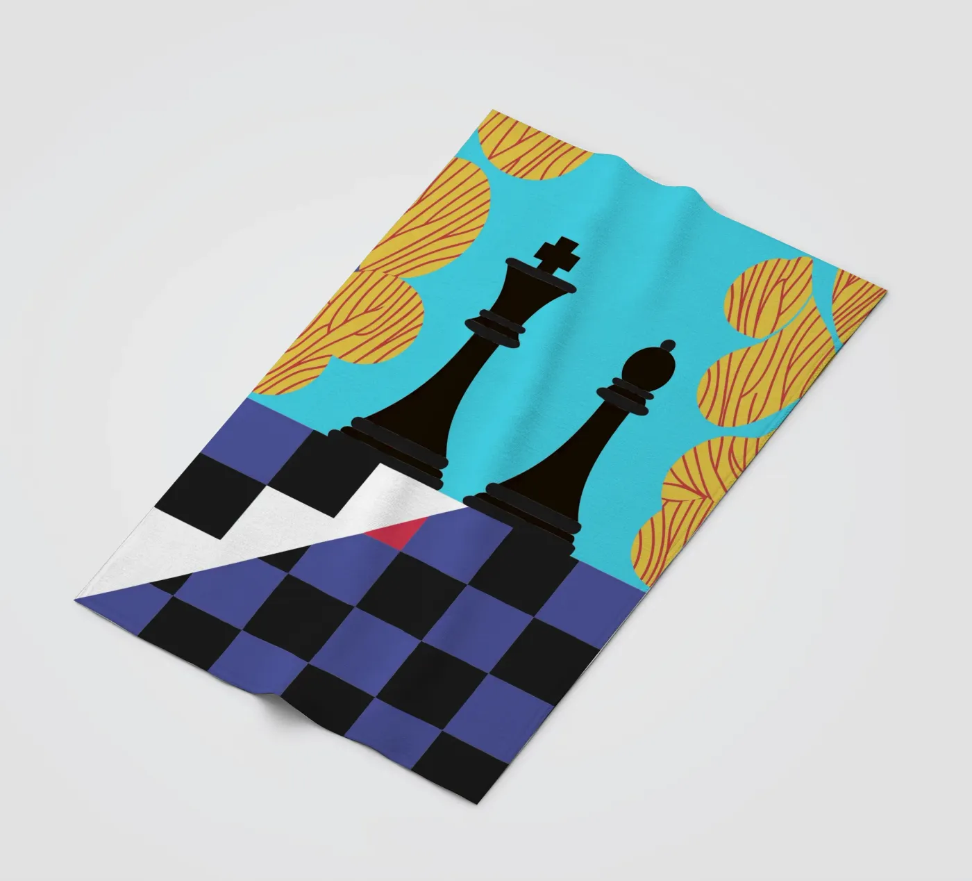Chess Fleecedecke von LOOK DIFFERENT
