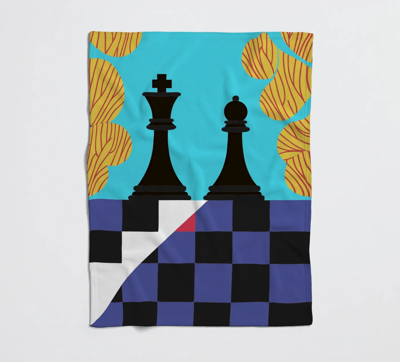 Chess Fleecedecke von LOOK DIFFERENT