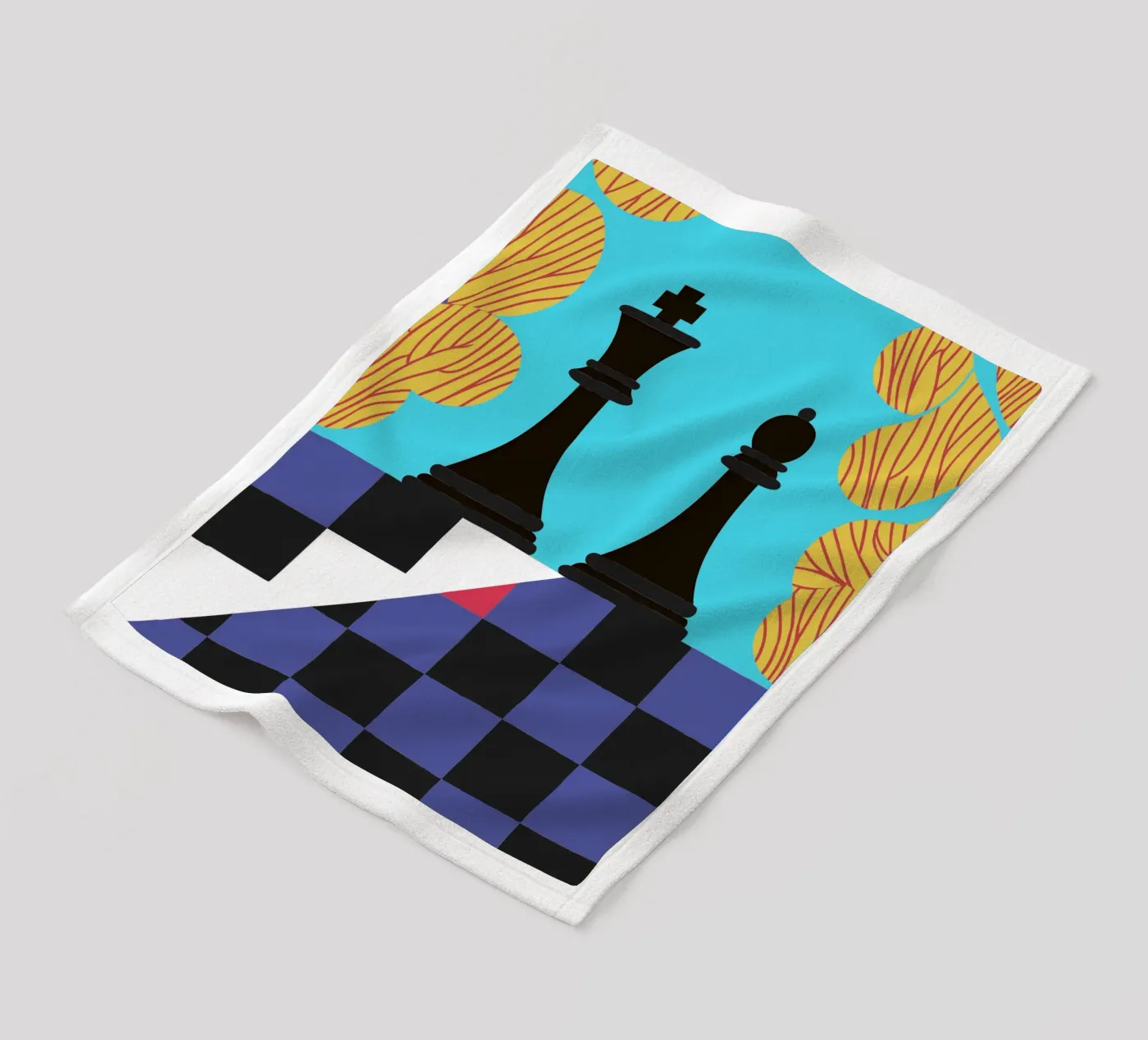 Chess Fleecedecke von LOOK DIFFERENT