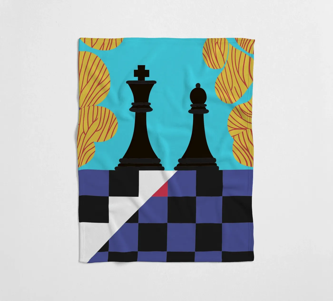 Chess Fleecedecke von LOOK DIFFERENT