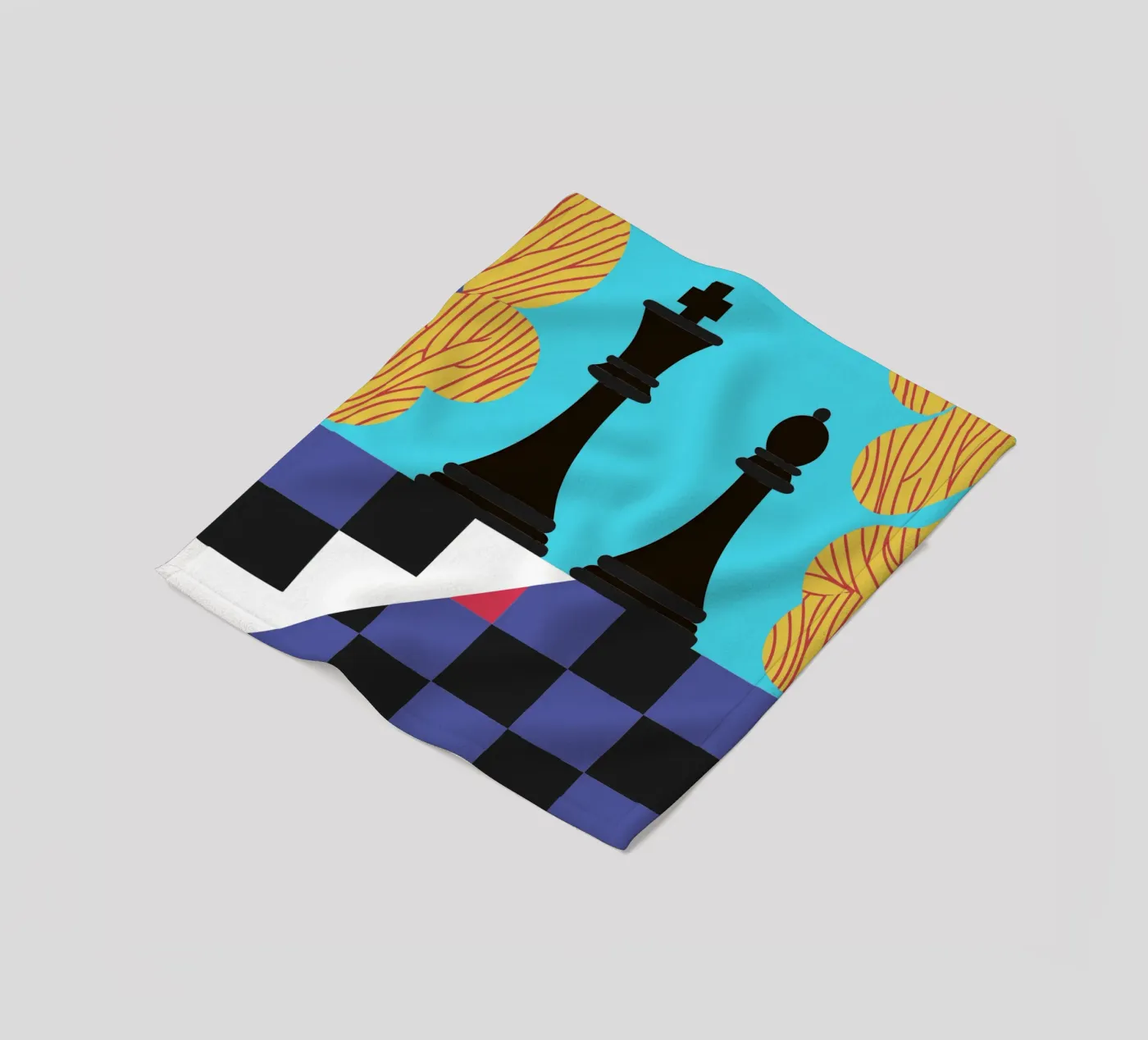 Chess Fleecedecke von LOOK DIFFERENT