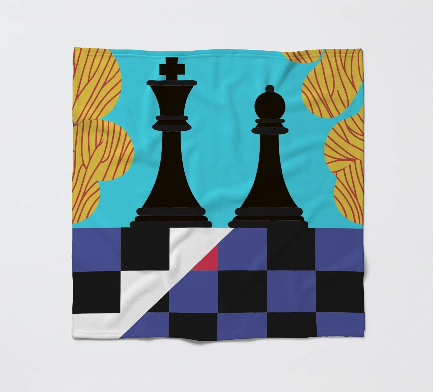 Chess Fleecedecke von LOOK DIFFERENT