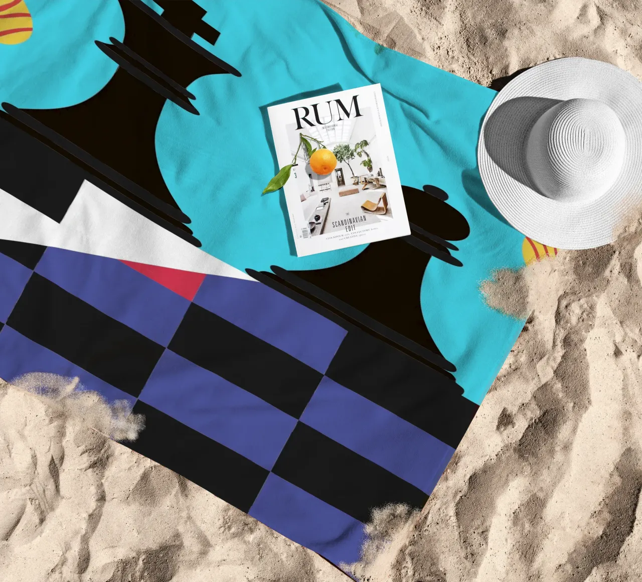 Scacchi telo mare da LOOK DIFFERENT