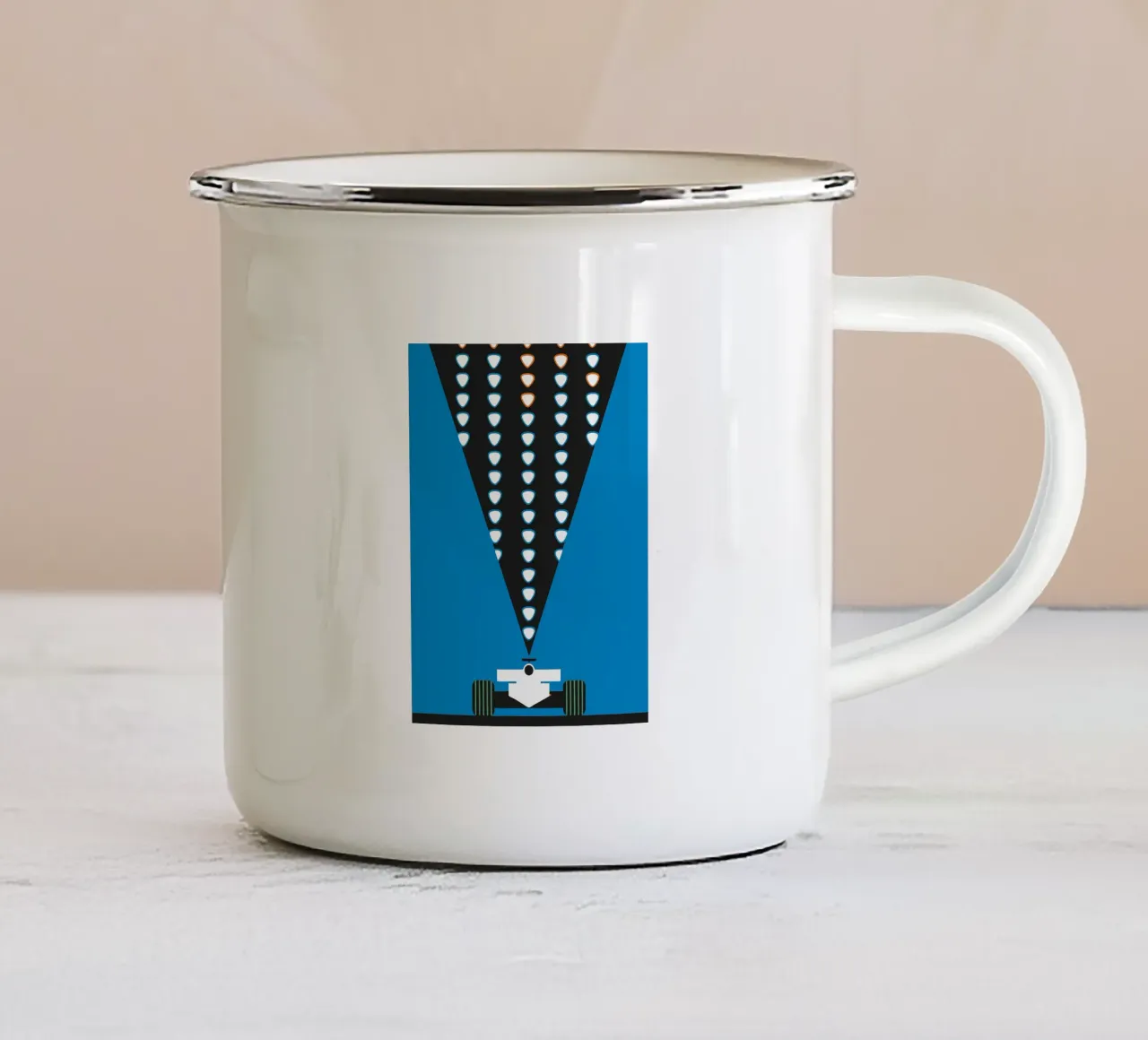 Formula Racing tazza in smalto da LOOK DIFFERENT