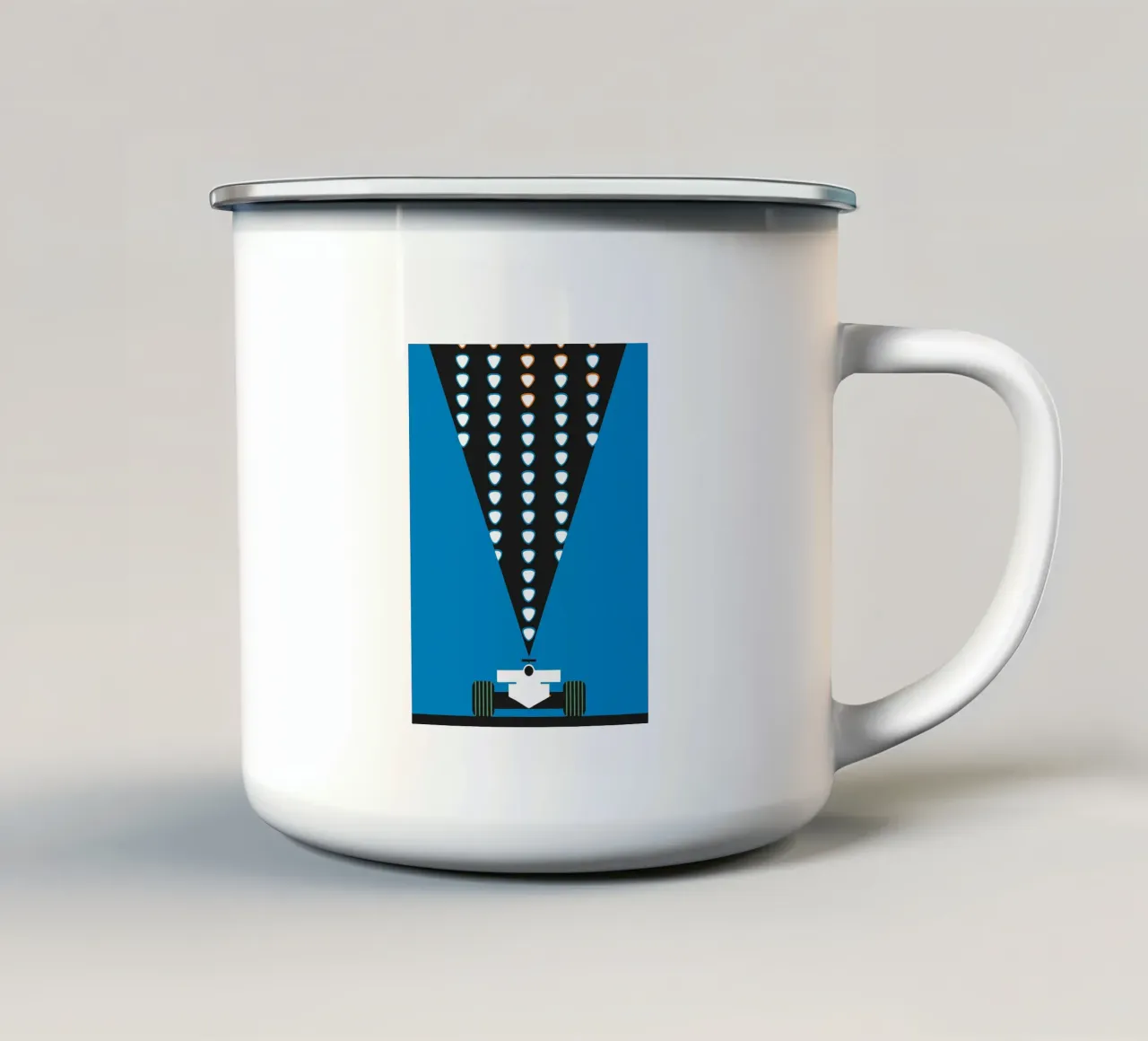 Formula Racing tazza in smalto da LOOK DIFFERENT