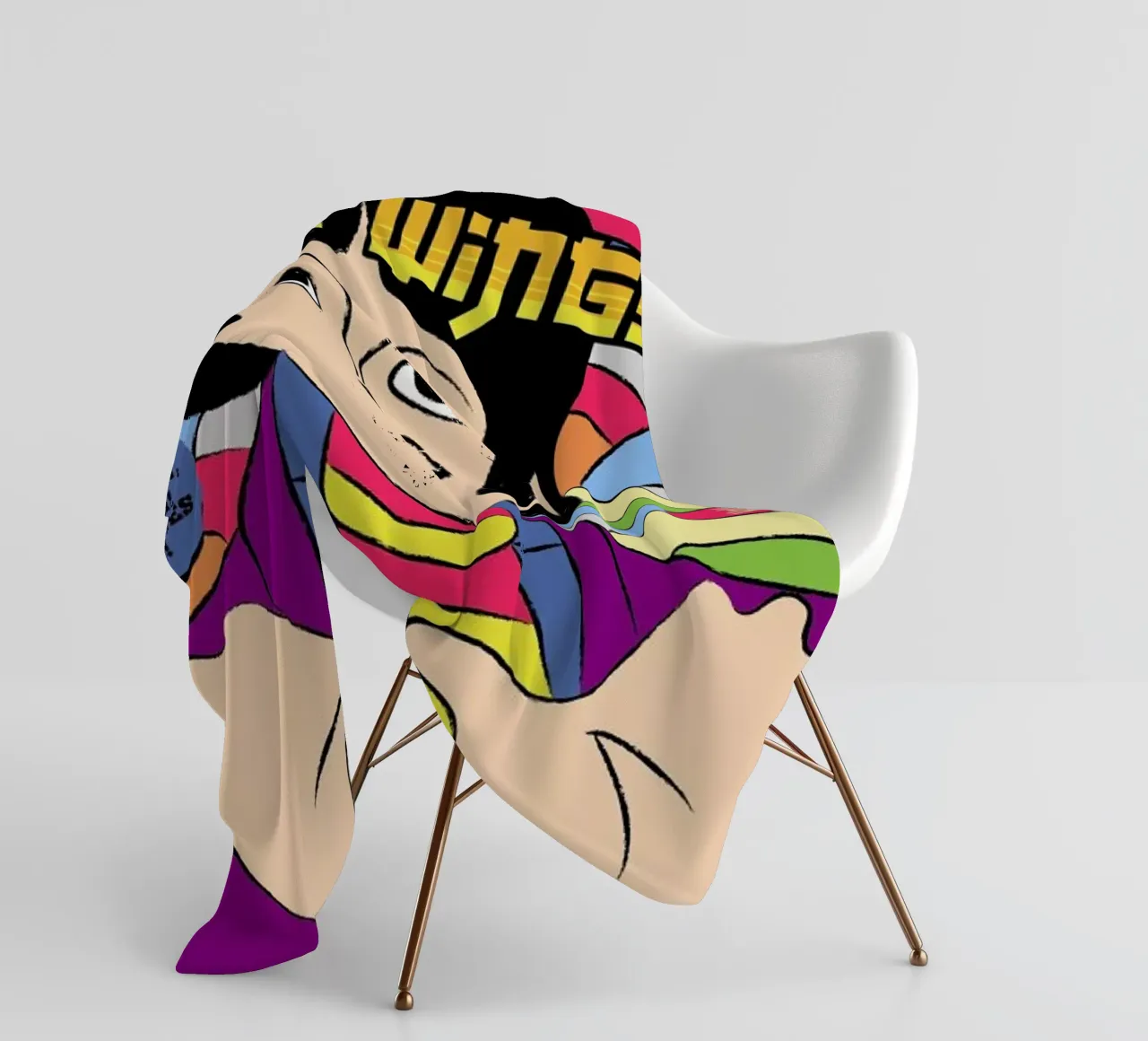 Macca With Wings coperta in pile da Rafa Gomes