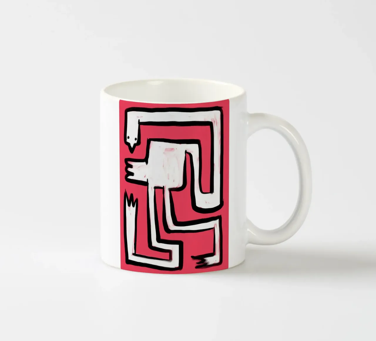 Uccello tazza in ceramica da Johannes Lott Illustration
