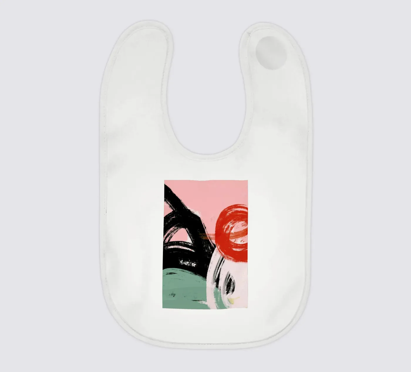Brushed baby bib by Jilli Darling Art