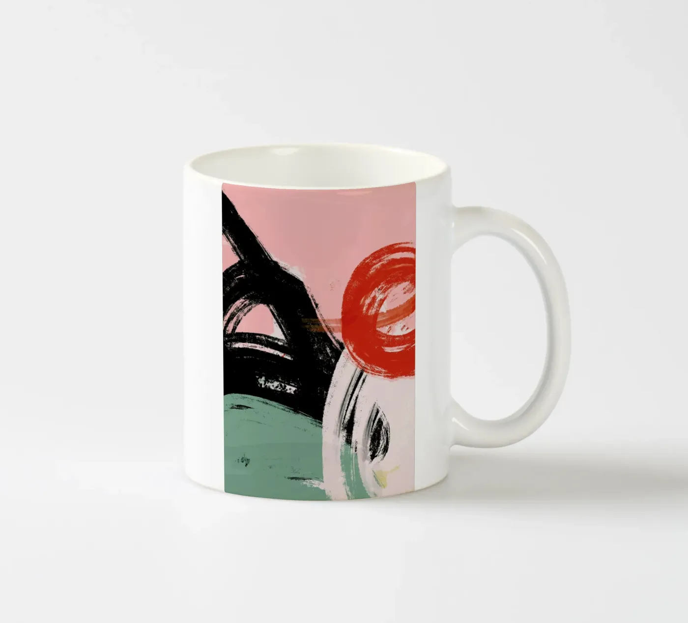 Brushed ceramic mug by Jilli Darling Art