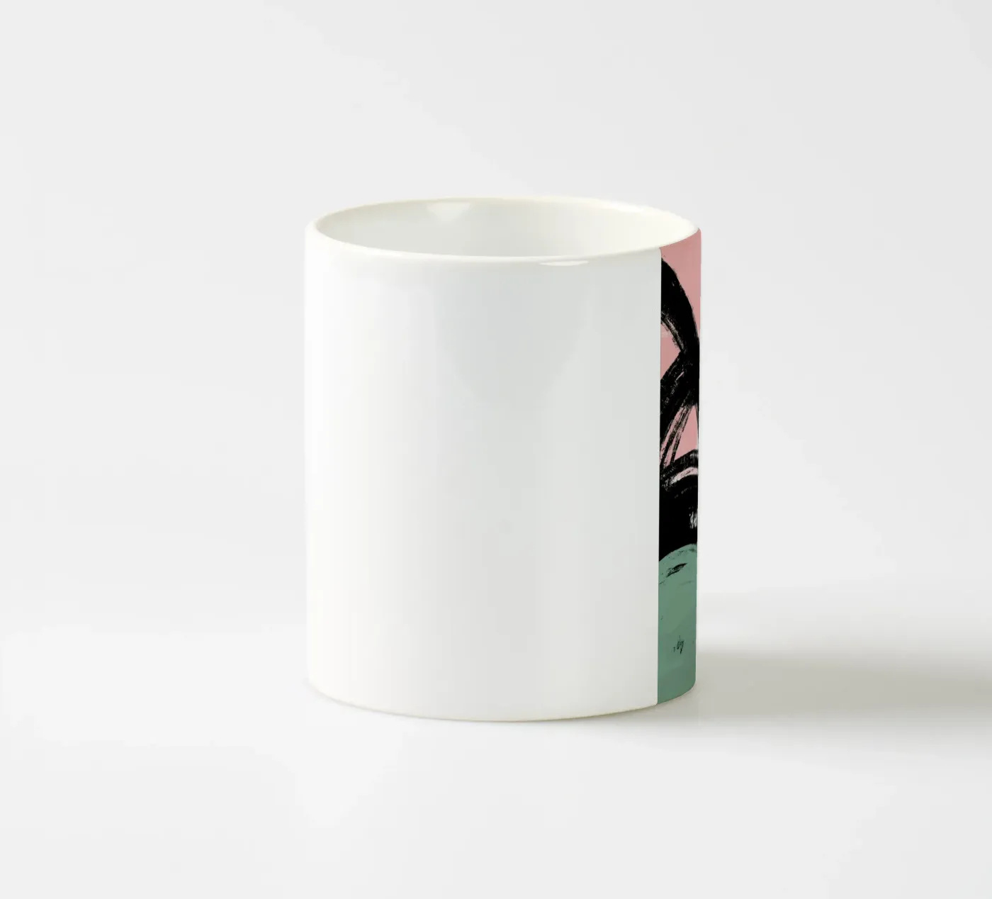 Brushed ceramic mug by Jilli Darling Art