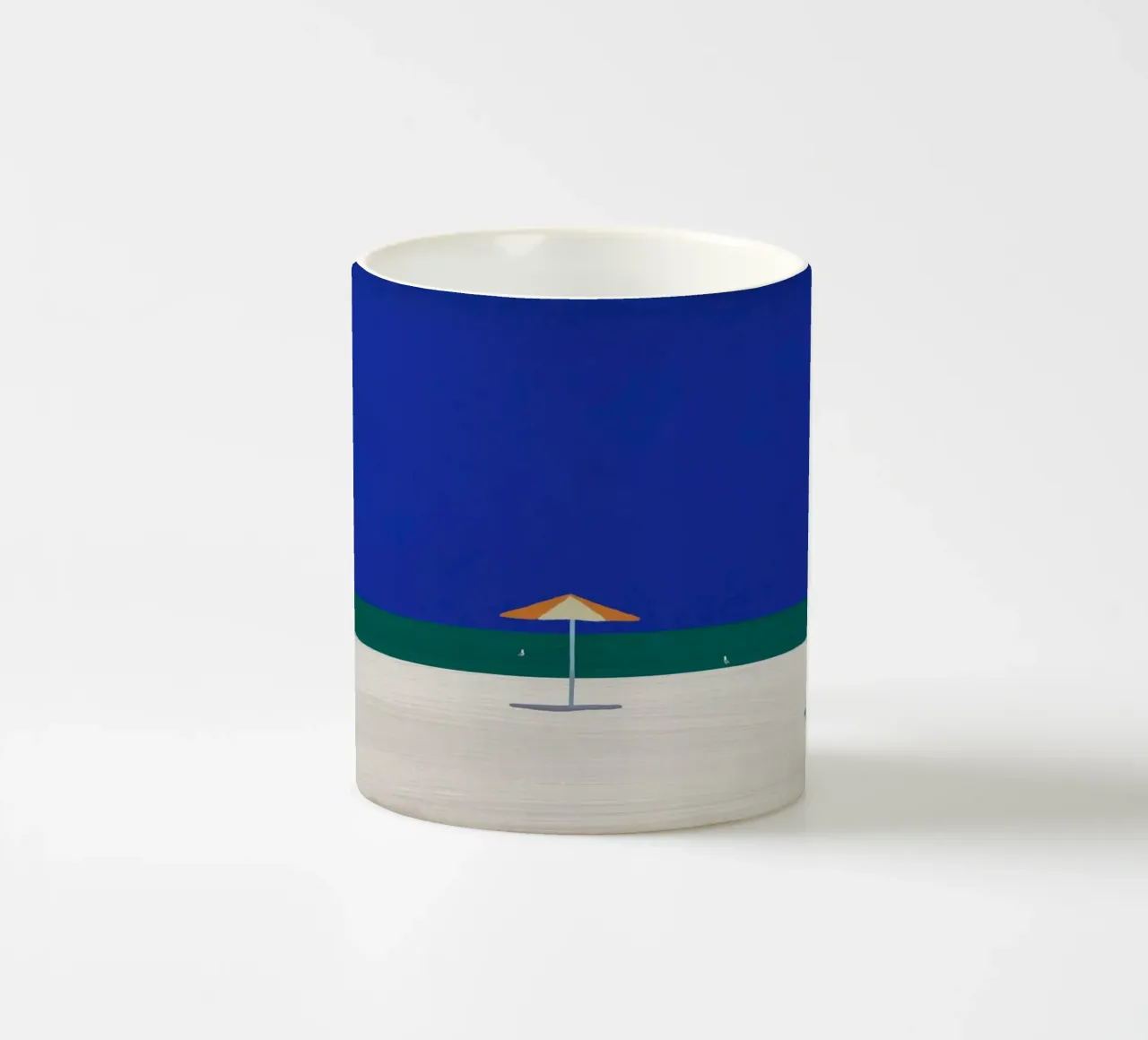 Gabbiano e ombrellone 02 tazza in ceramica da Little Dean