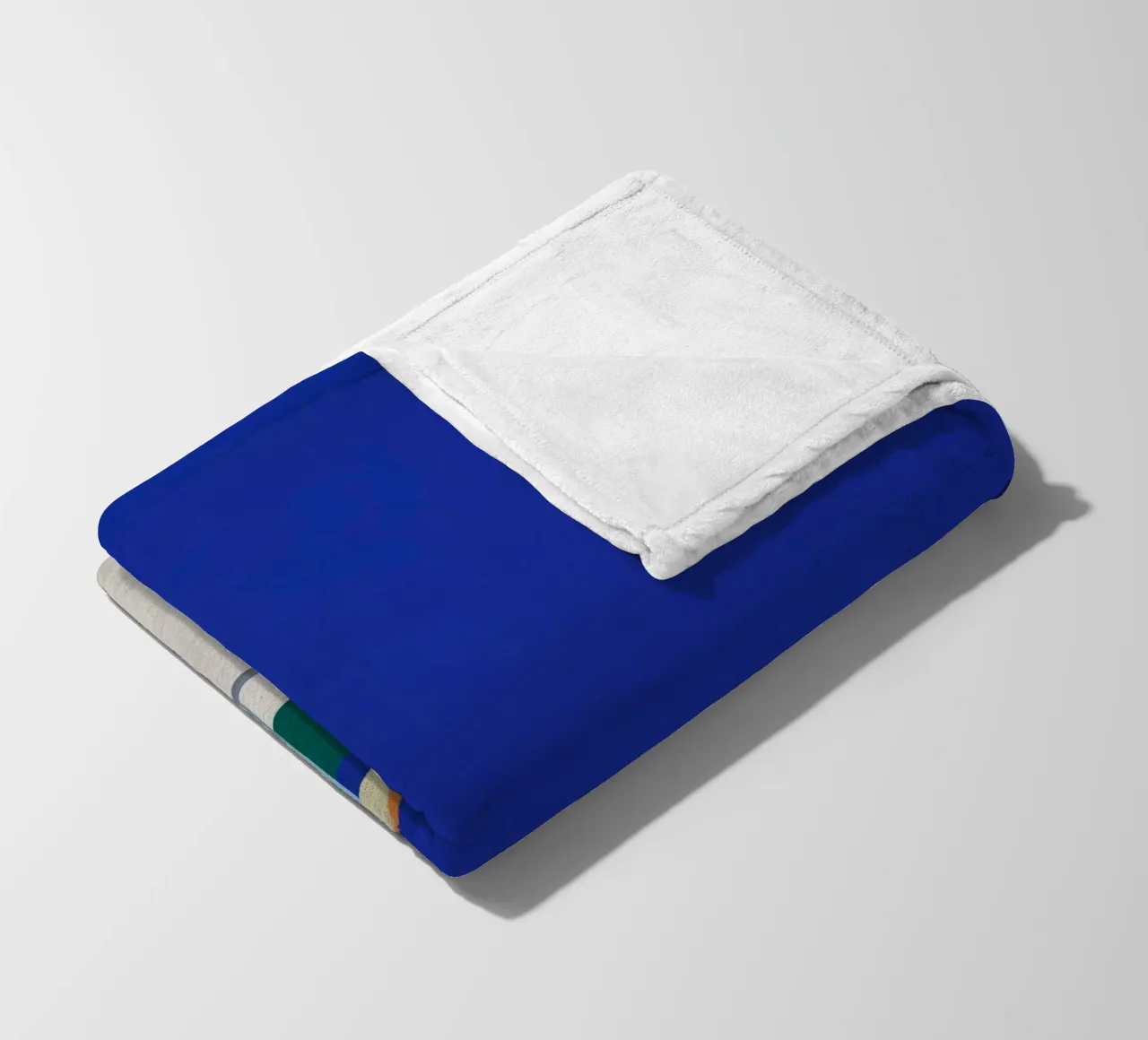 Gabbiano e ombrellone 02 coperta in pile da Little Dean