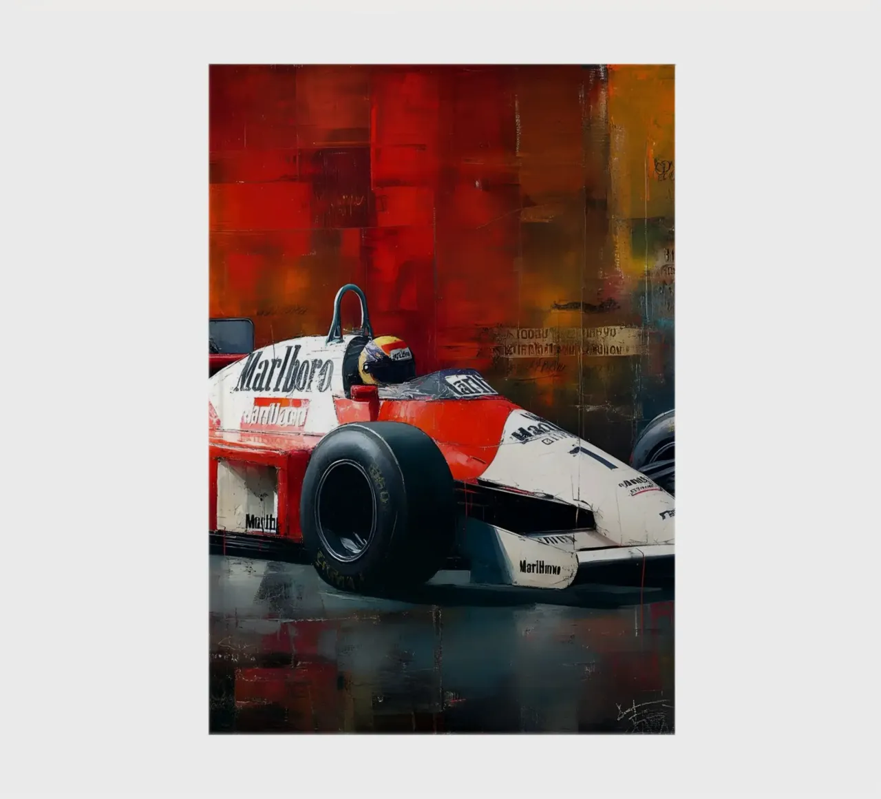 Legend on the racetrack notebook by M-Ulrich-Digital Art