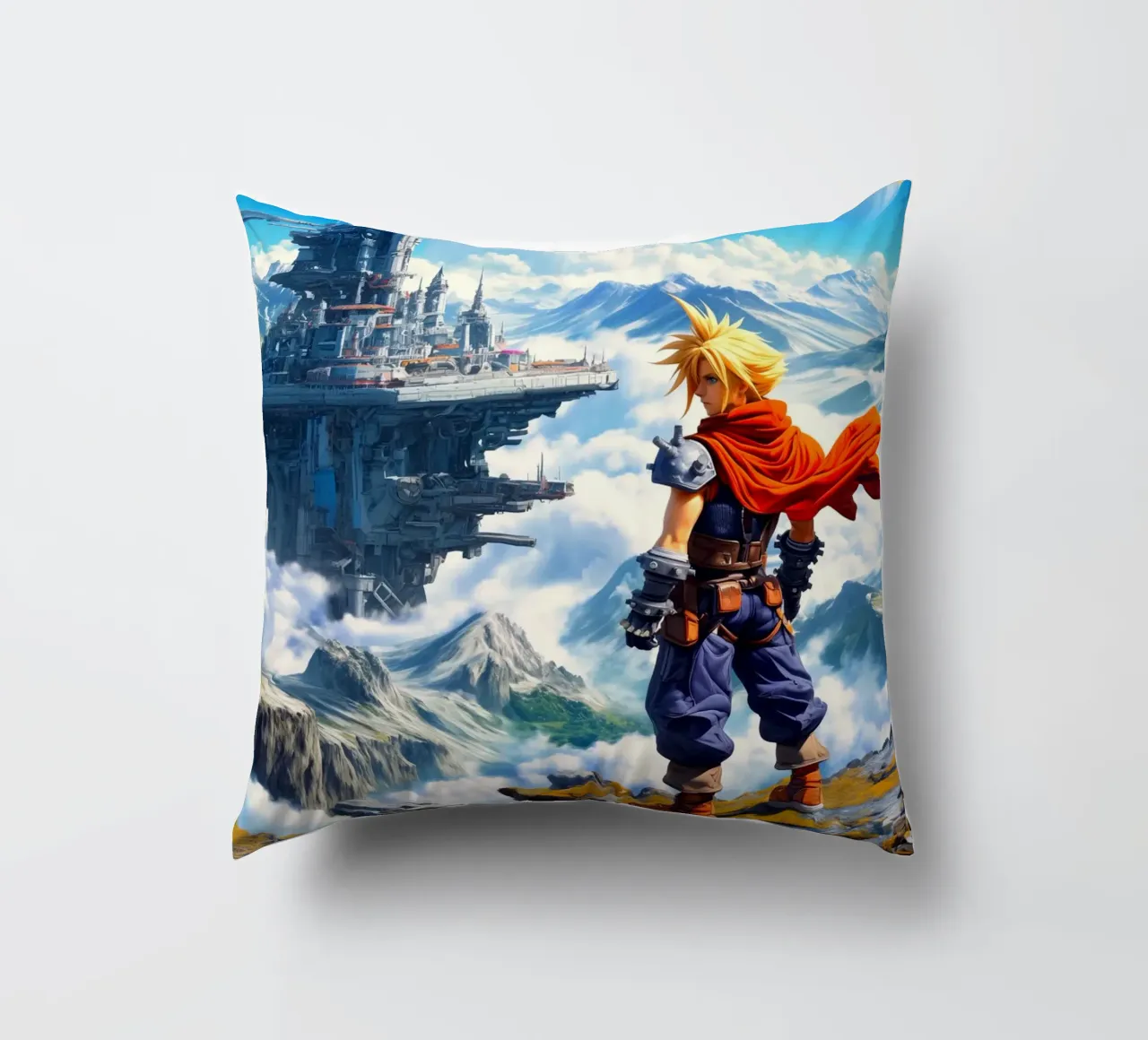 Cloud Strife Final Fantasy VII cuscino da Fleur de Lys