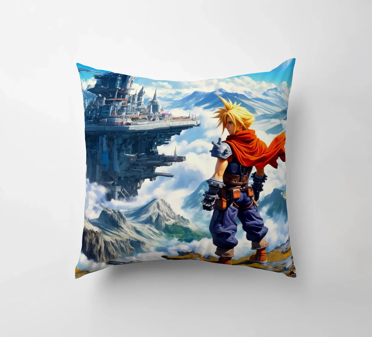 Cloud Strife Final Fantasy VII cuscino da Fleur de Lys