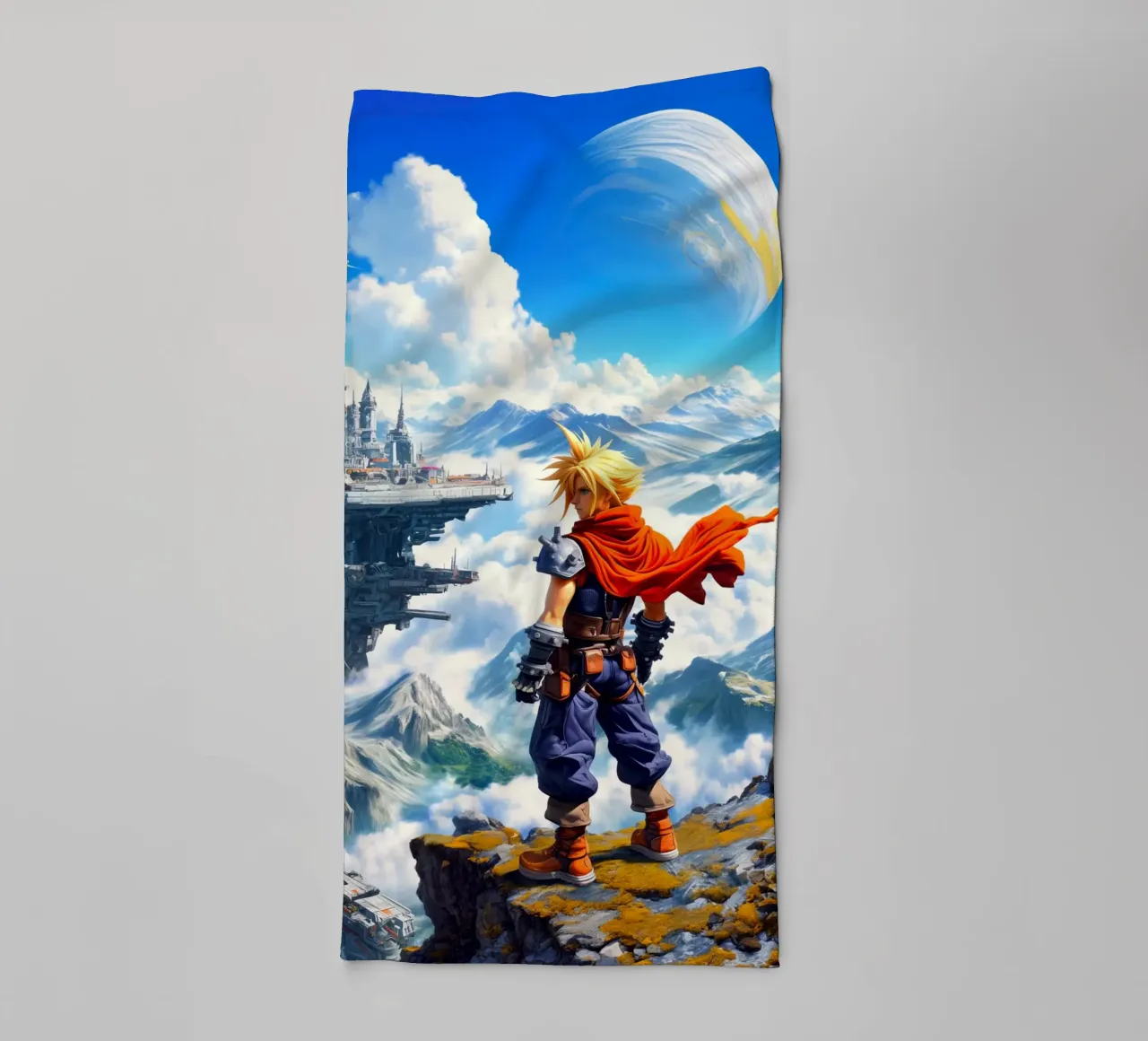 Cloud Strife Final Fantasy VII asciugamano da bagno da Fleur de Lys