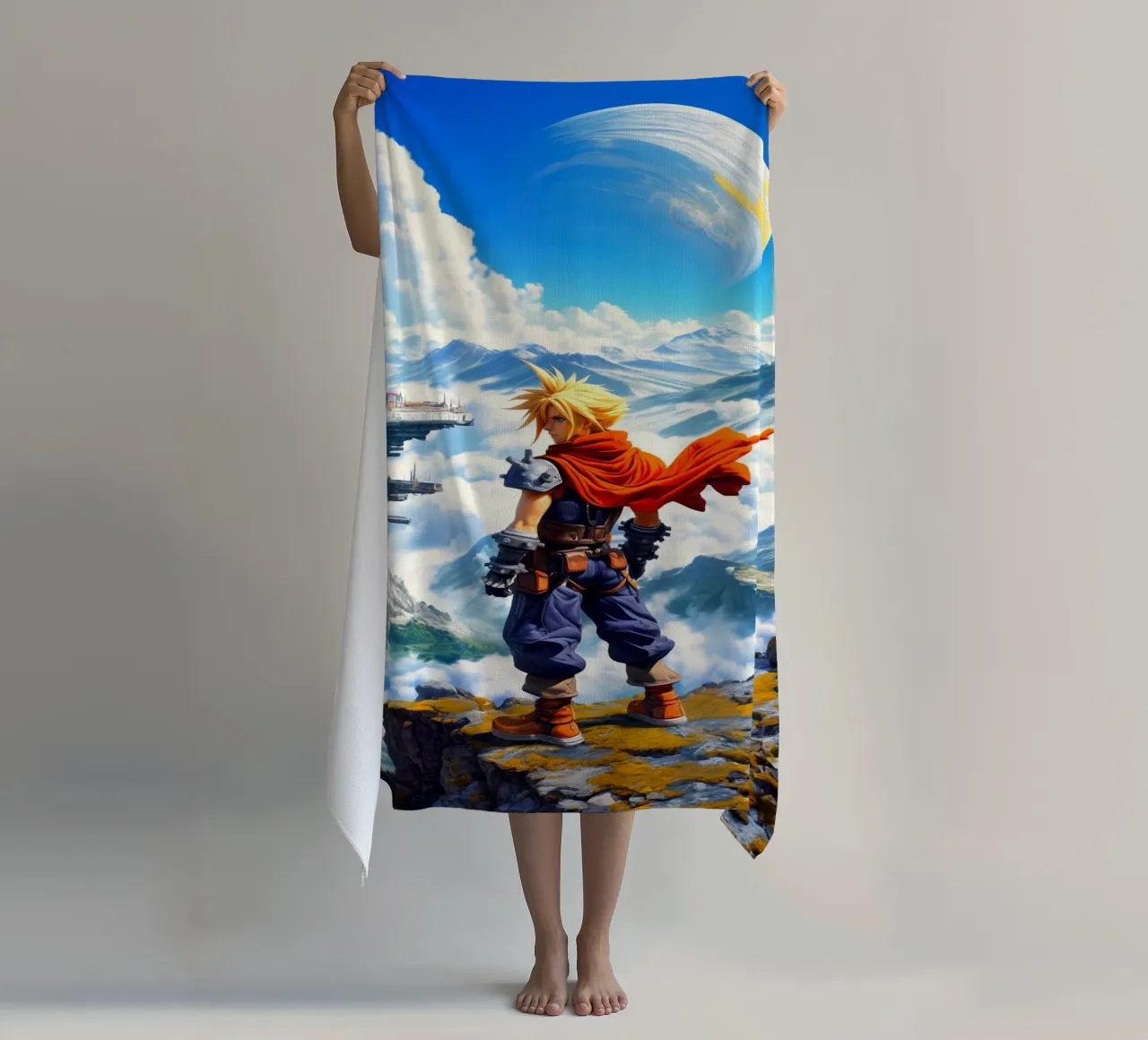 Cloud Strife Final Fantasy VII telo mare da Fleur de Lys