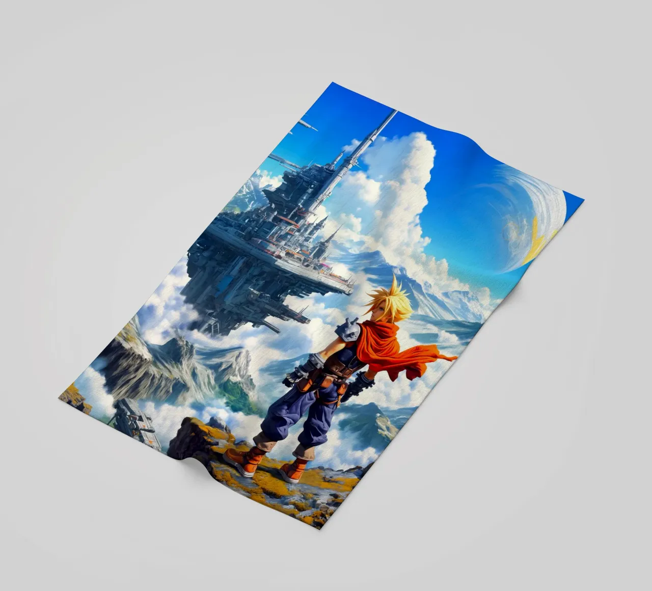 Cloud Strife Final Fantasy VII telo mare da Fleur de Lys