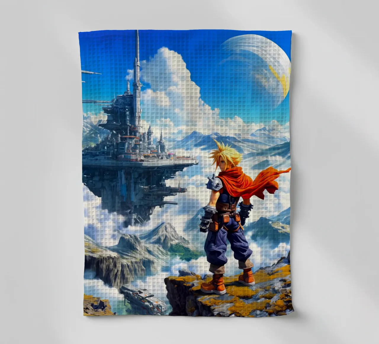 Cloud Strife Final Fantasy VII canovaccio da cucina da Fleur de Lys