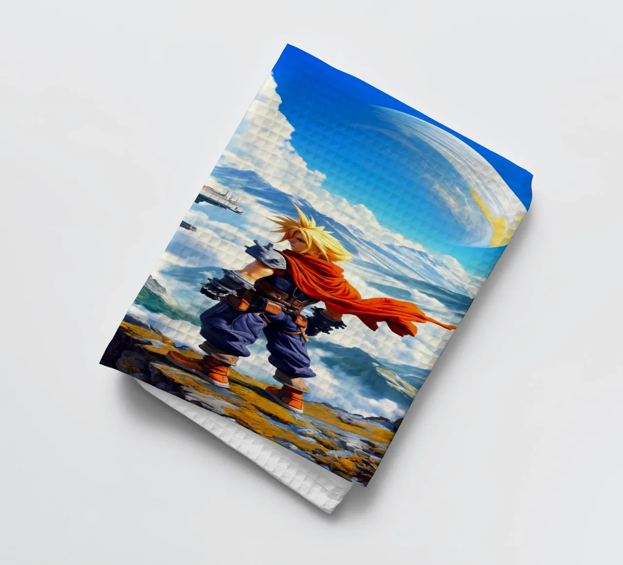 Cloud Strife Final Fantasy VII canovaccio da cucina da Fleur de Lys