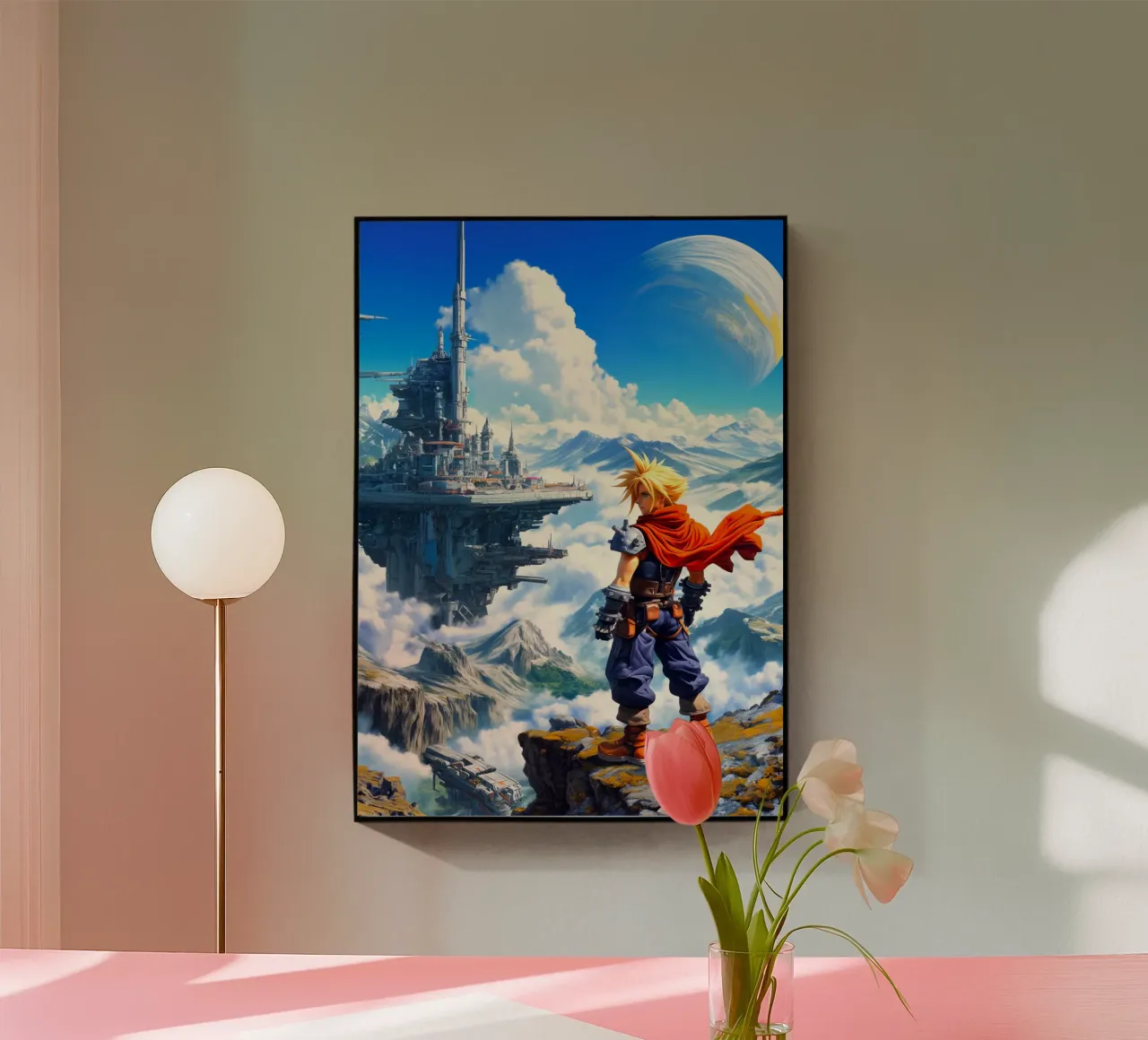 Cloud Strife Final Fantasy VII plexiglass da Fleur de Lys