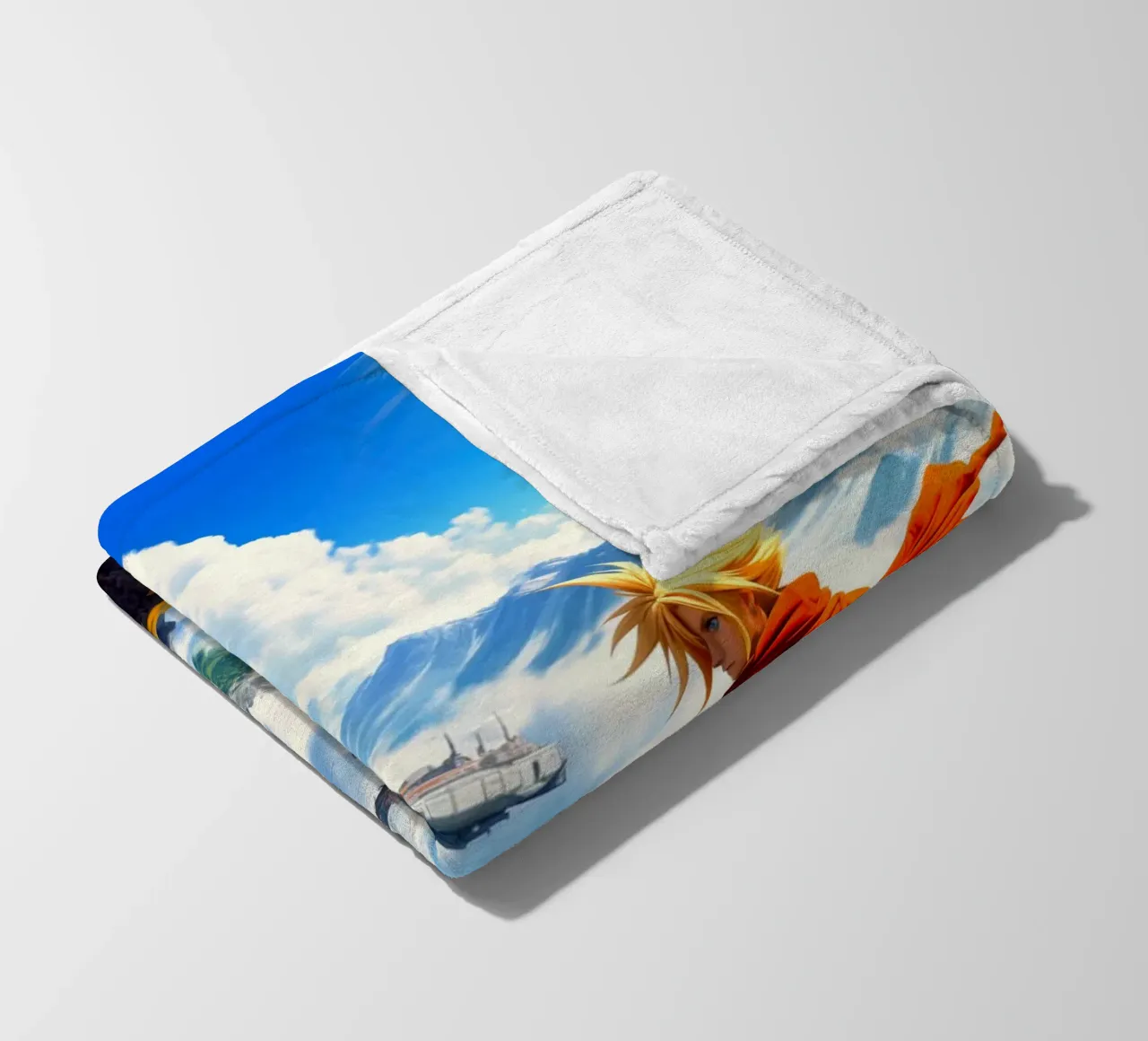 Cloud Strife Final Fantasy VII coperta in pile da Fleur de Lys