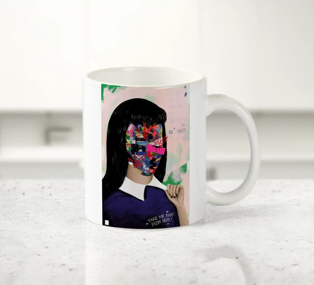 Take Me Away From Here tazza in ceramica da Famous When Dead