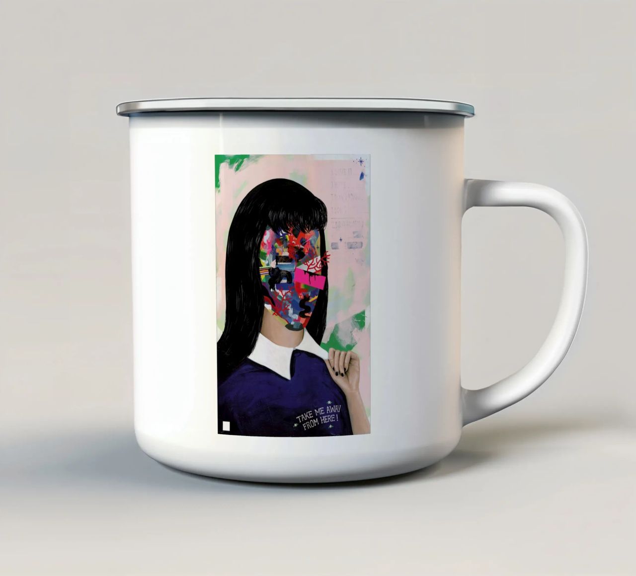 Take Me Away From Here tazza in smalto da Famous When Dead