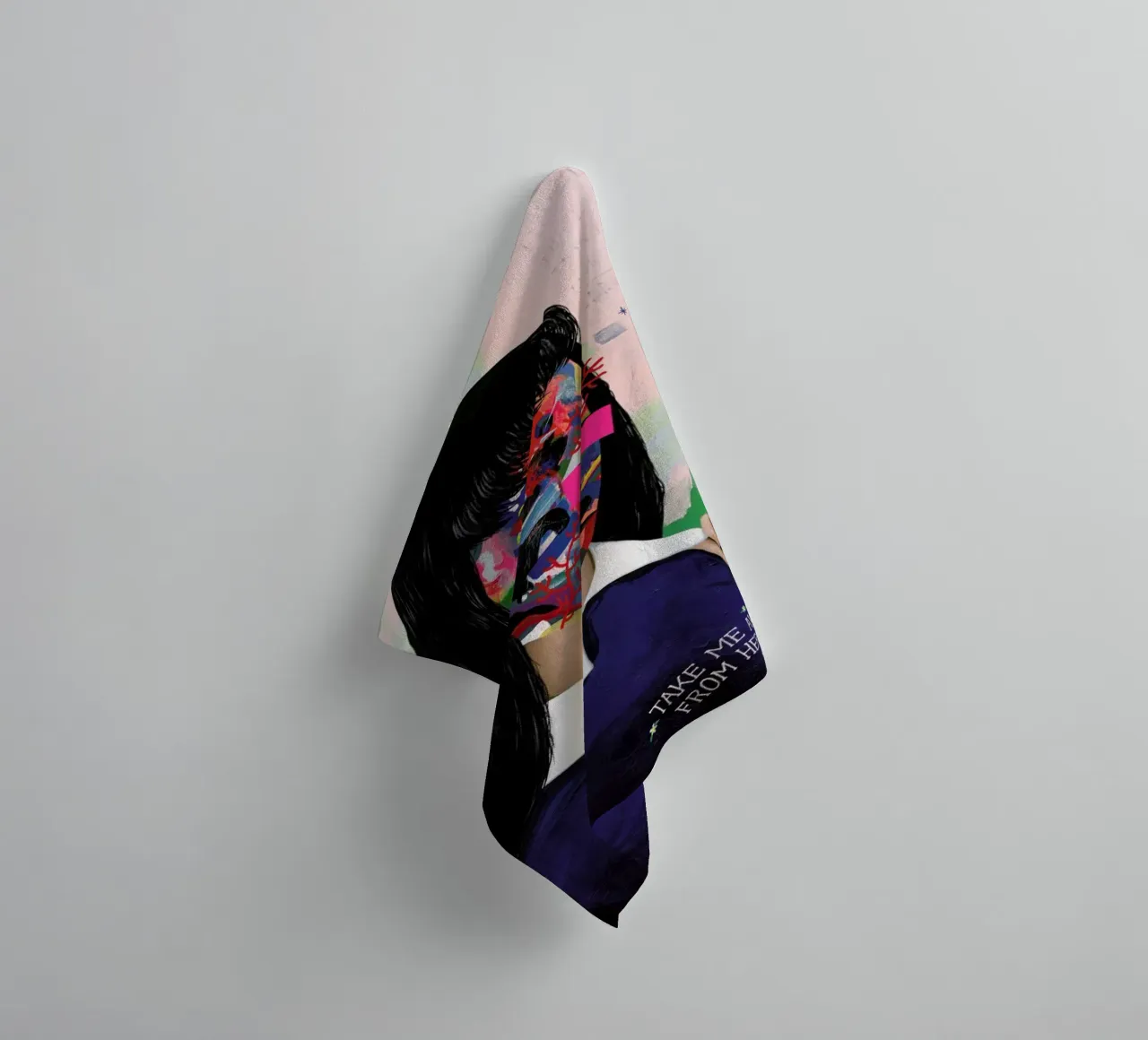 Take Me Away From Here towel by Famous When Dead