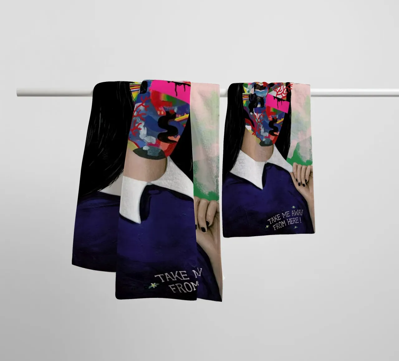 Take Me Away From Here towel by Famous When Dead