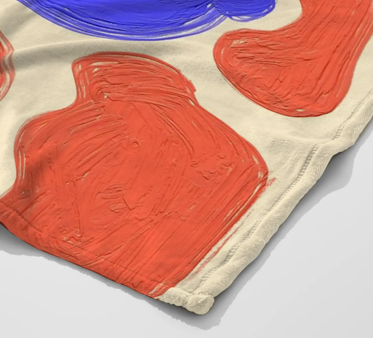 Face Fleecedecke von Johannes Lott Illustration