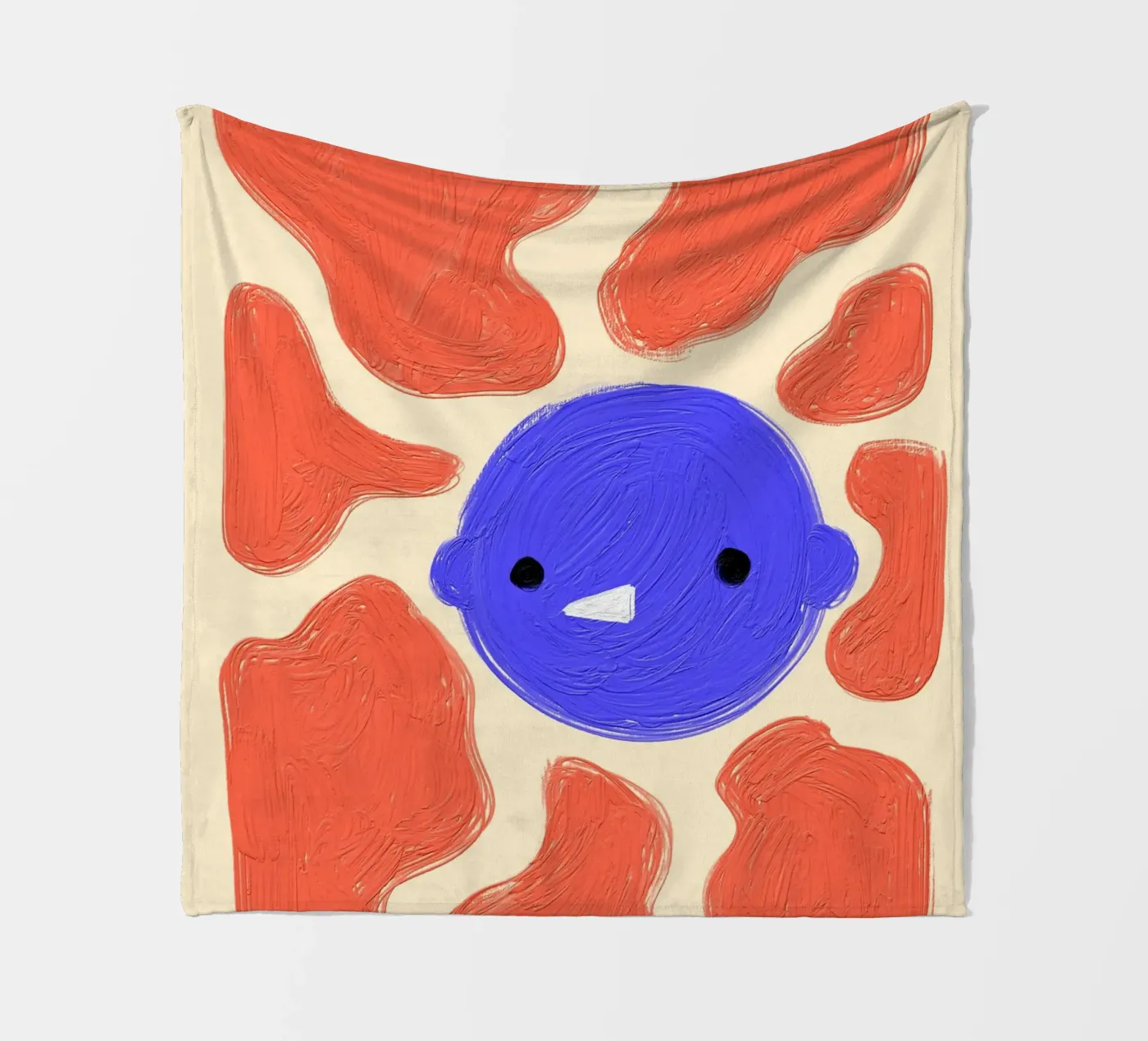 Face fleecedeken van Johannes Lott Illustration