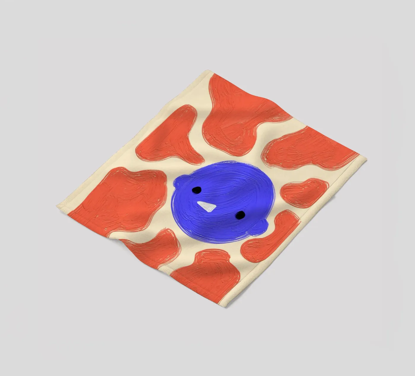 Face fleecedeken van Johannes Lott Illustration