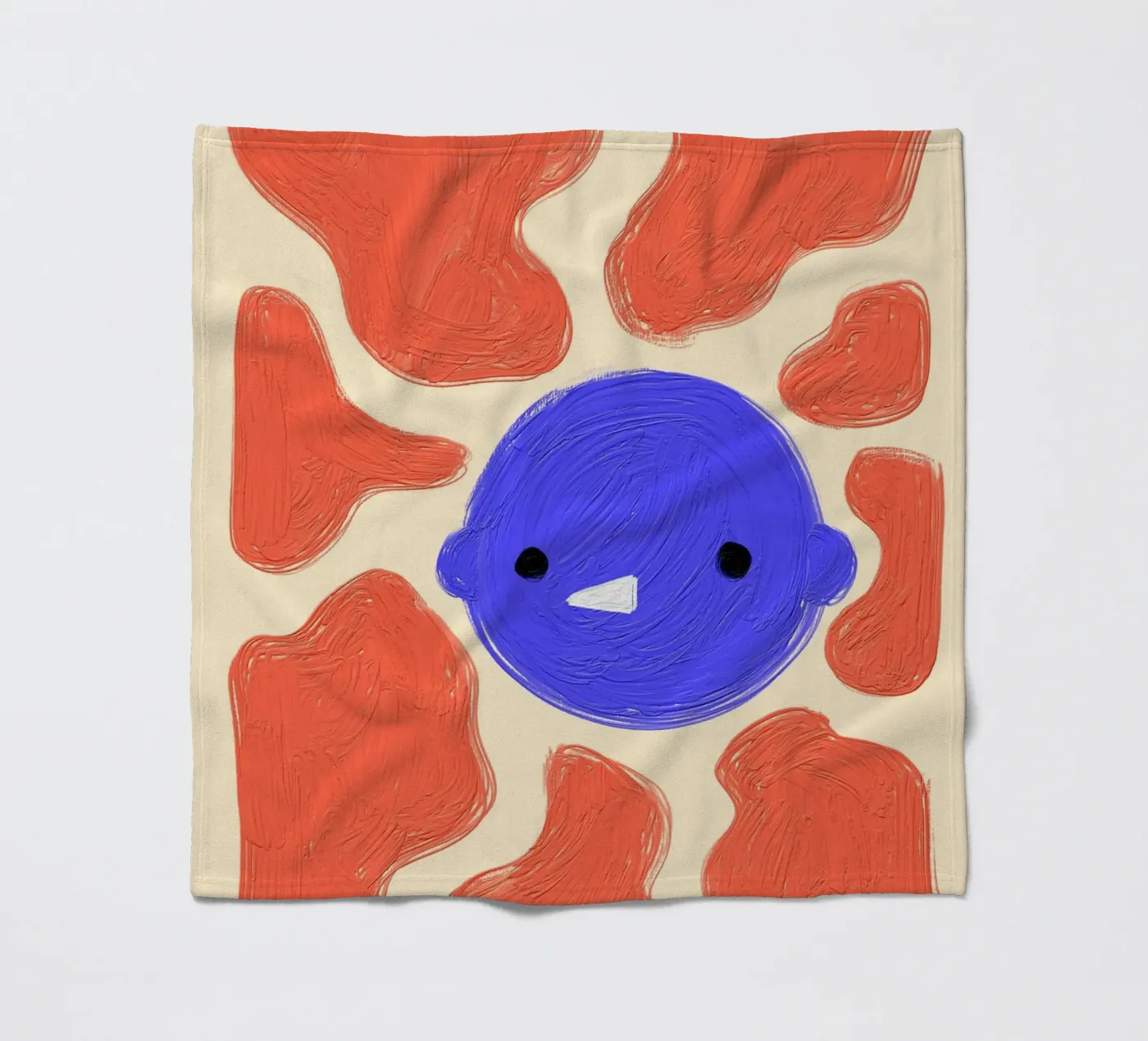 Face fleecedeken van Johannes Lott Illustration